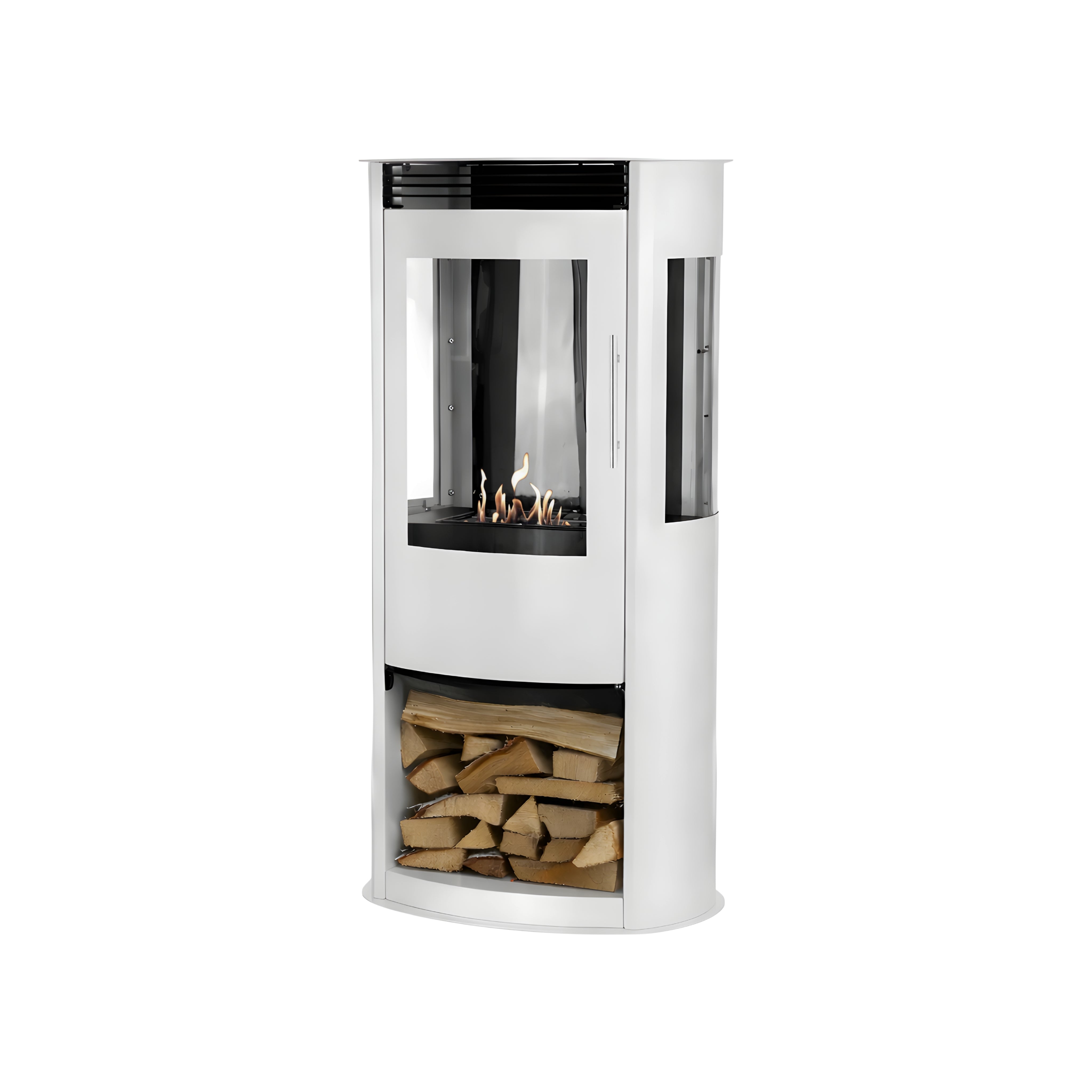 Habe White Bio Ethanol Stove H100 cm