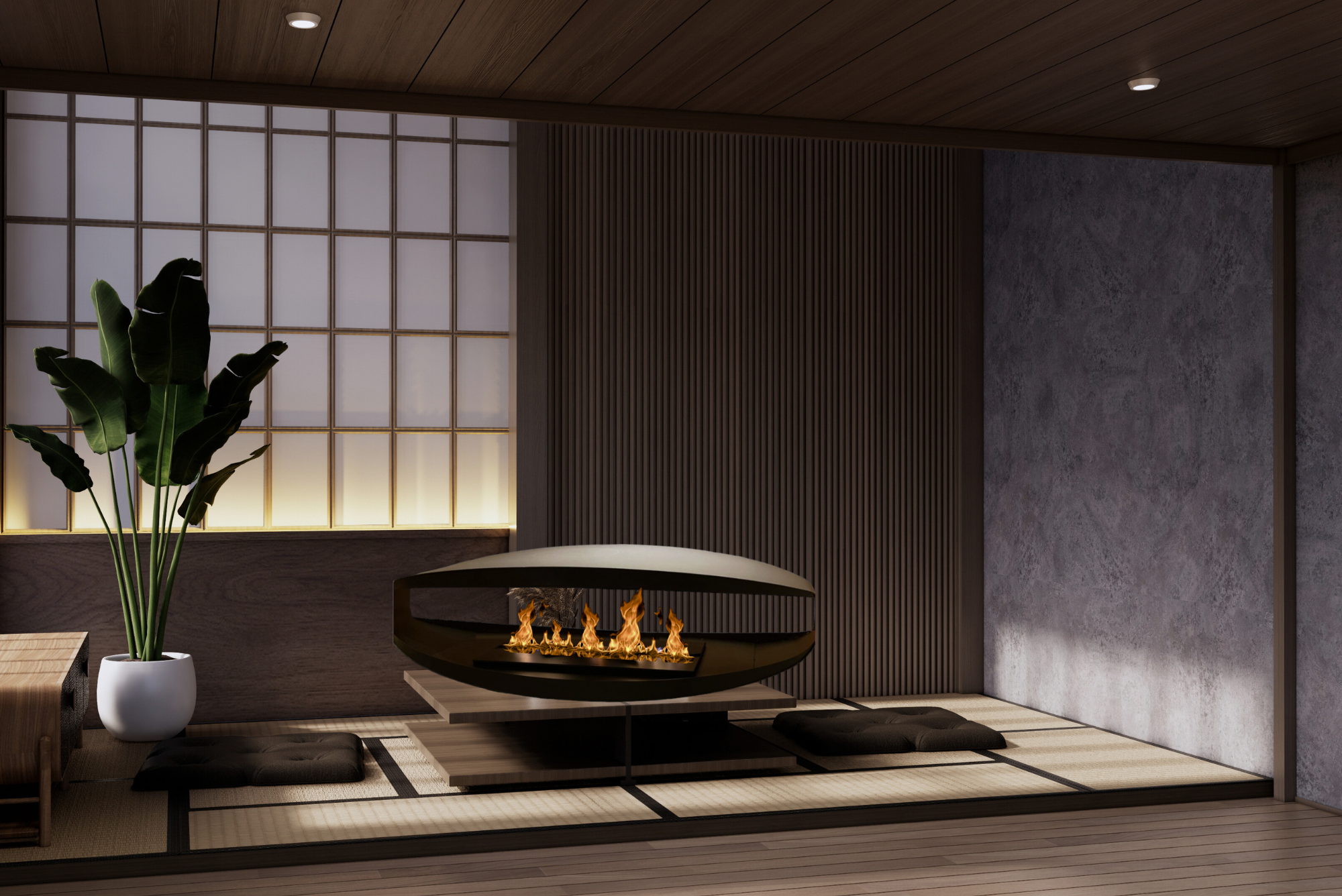 Hamo Bio Ethanol Vrijstaand Haard 120 cm