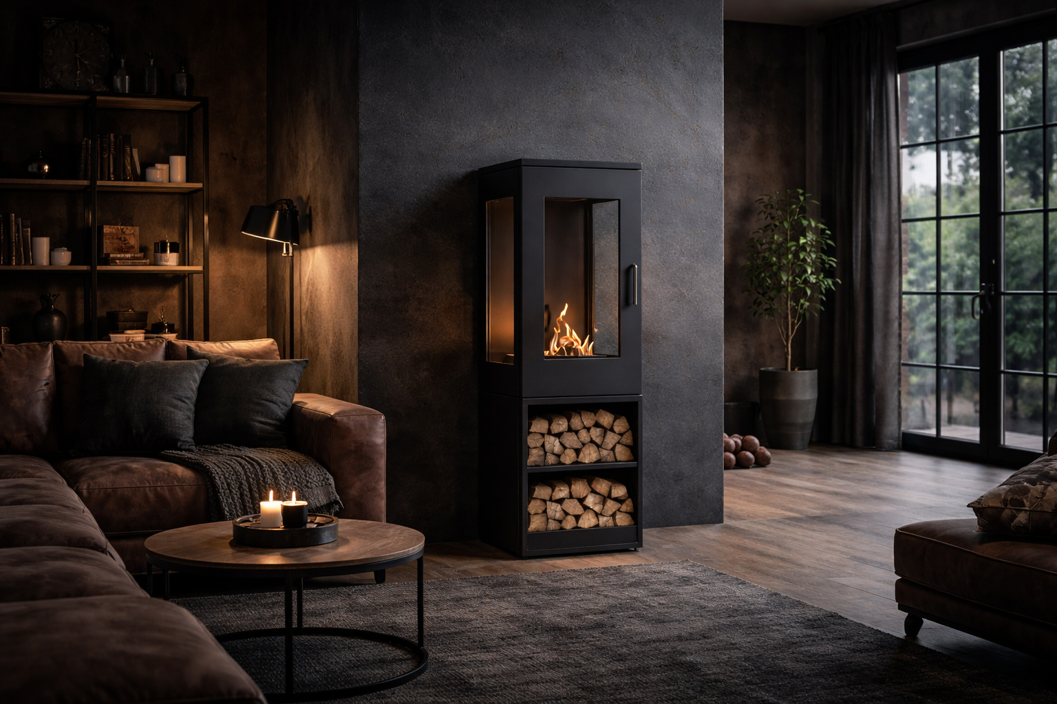 Almada Vrijstaand Haard H95 cm