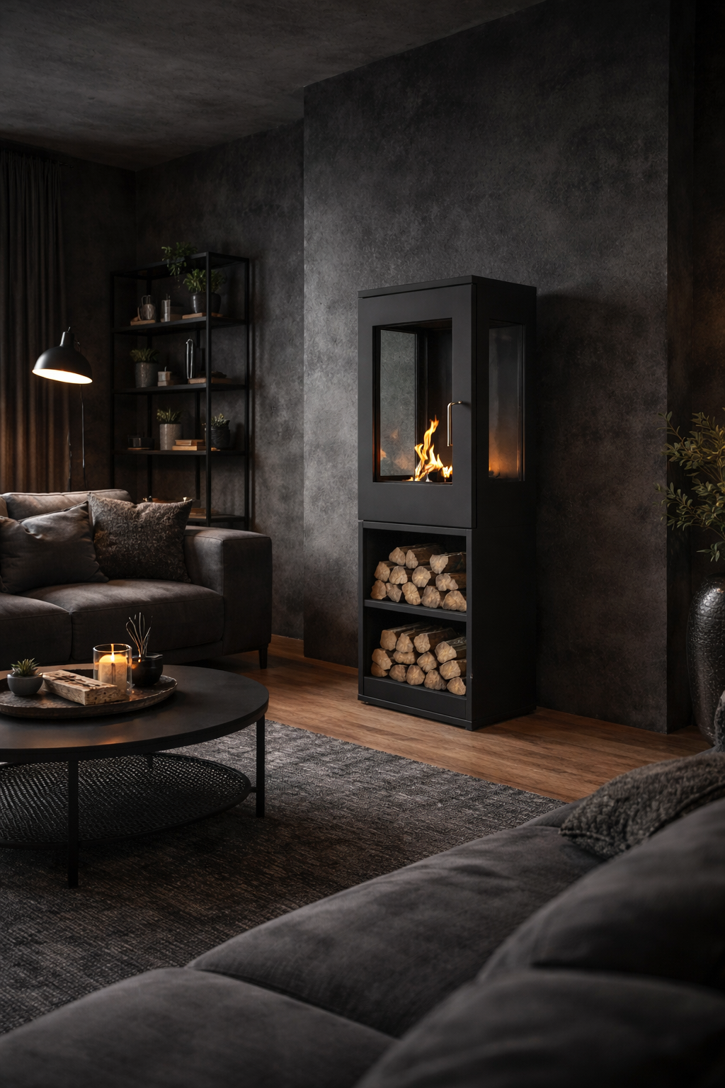 Almada Vrijstaand Haard H95 cm