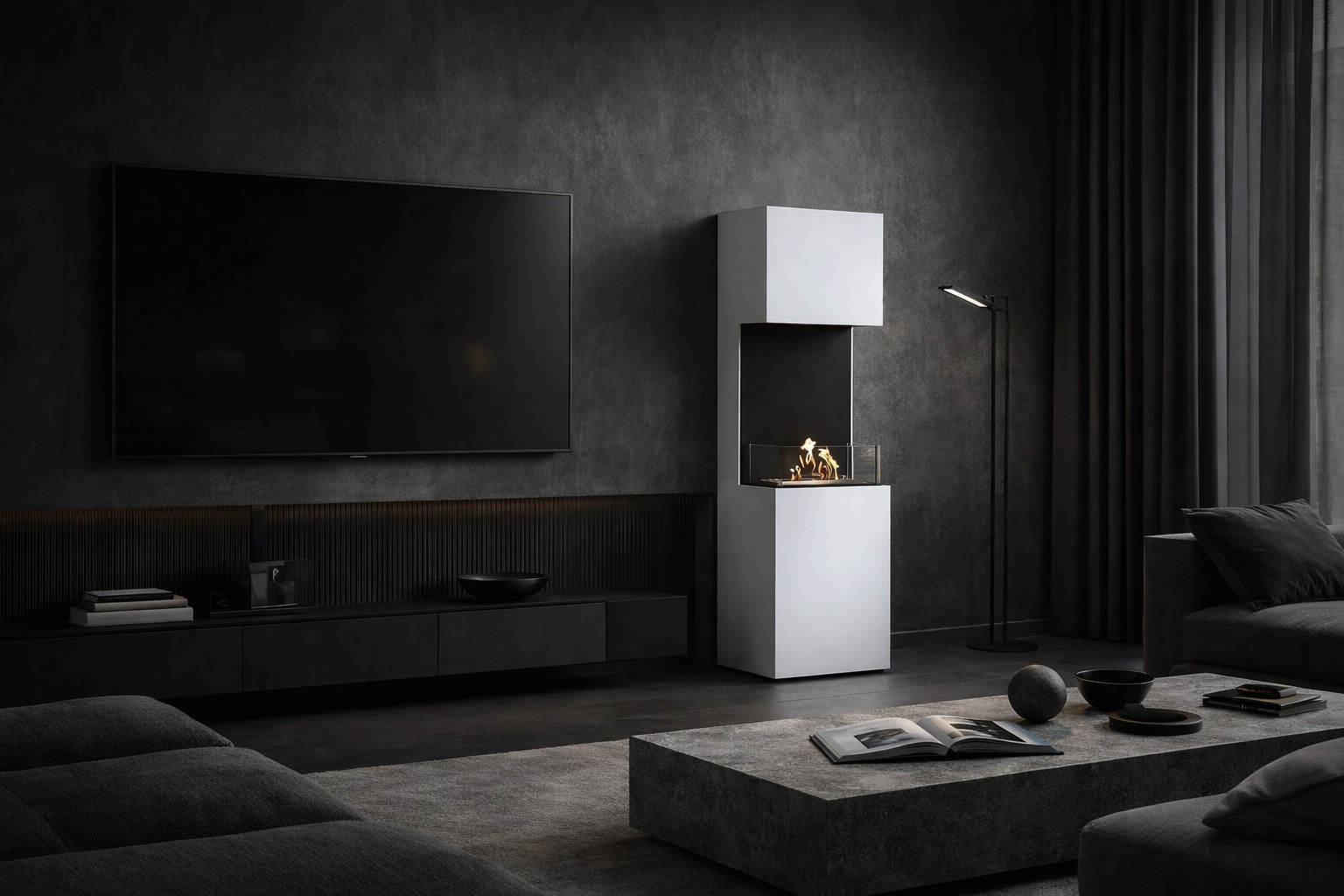 Lab Bio-Ethanol Freestanding Stove H150 cm