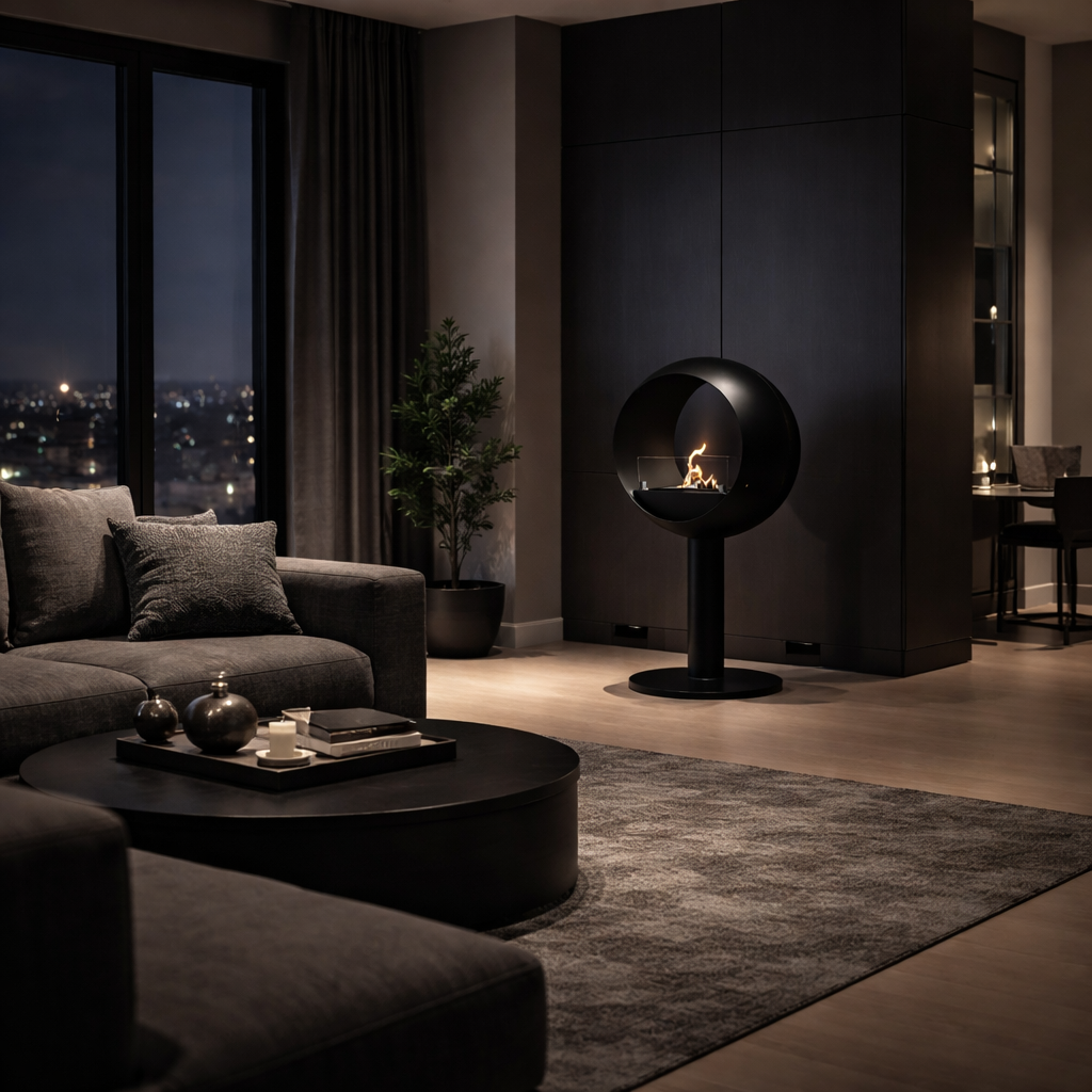 Lunan Bio Ethanol Vrijstaand Doorkijkhaard D60 cm