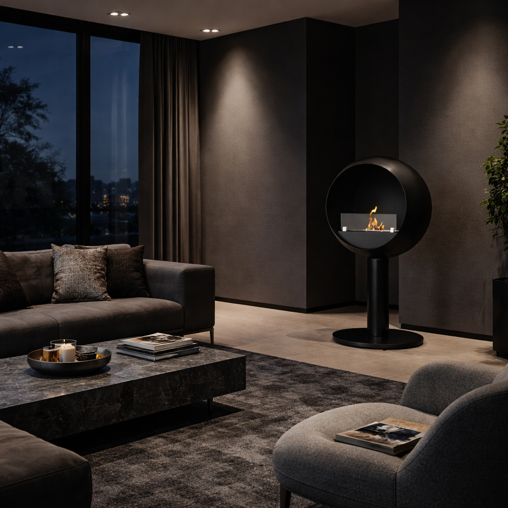 Lunan Bio Ethanol Vrijstaand Haard D60 cm