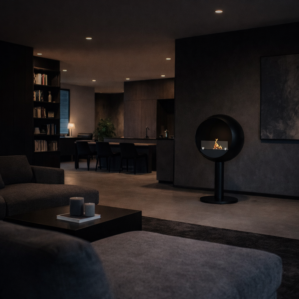 Lunan Bio Ethanol Vrijstaand Haard D60 cm