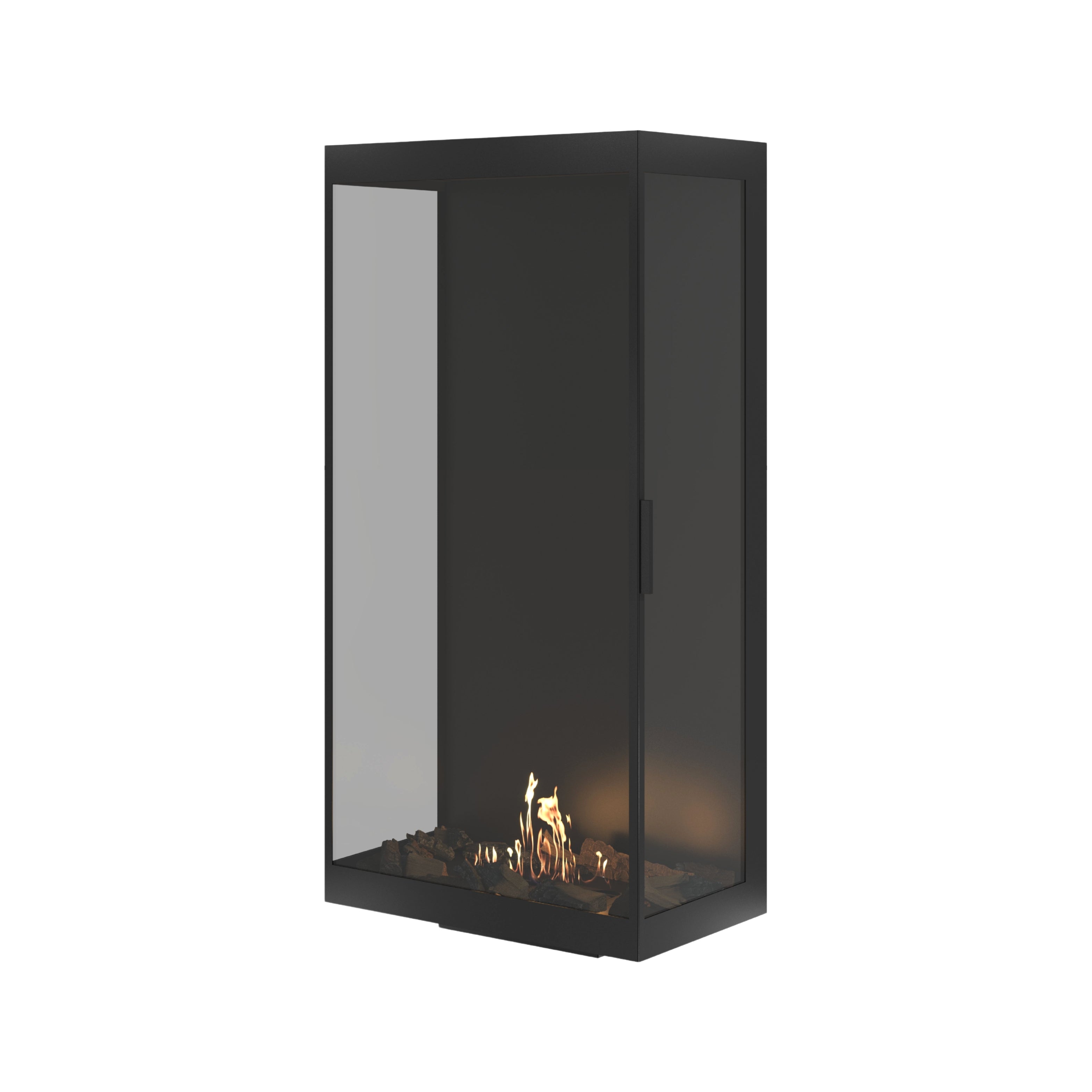 Made Driezijdig Vertical Roomdivider Volle Glas 70 x 140 cm