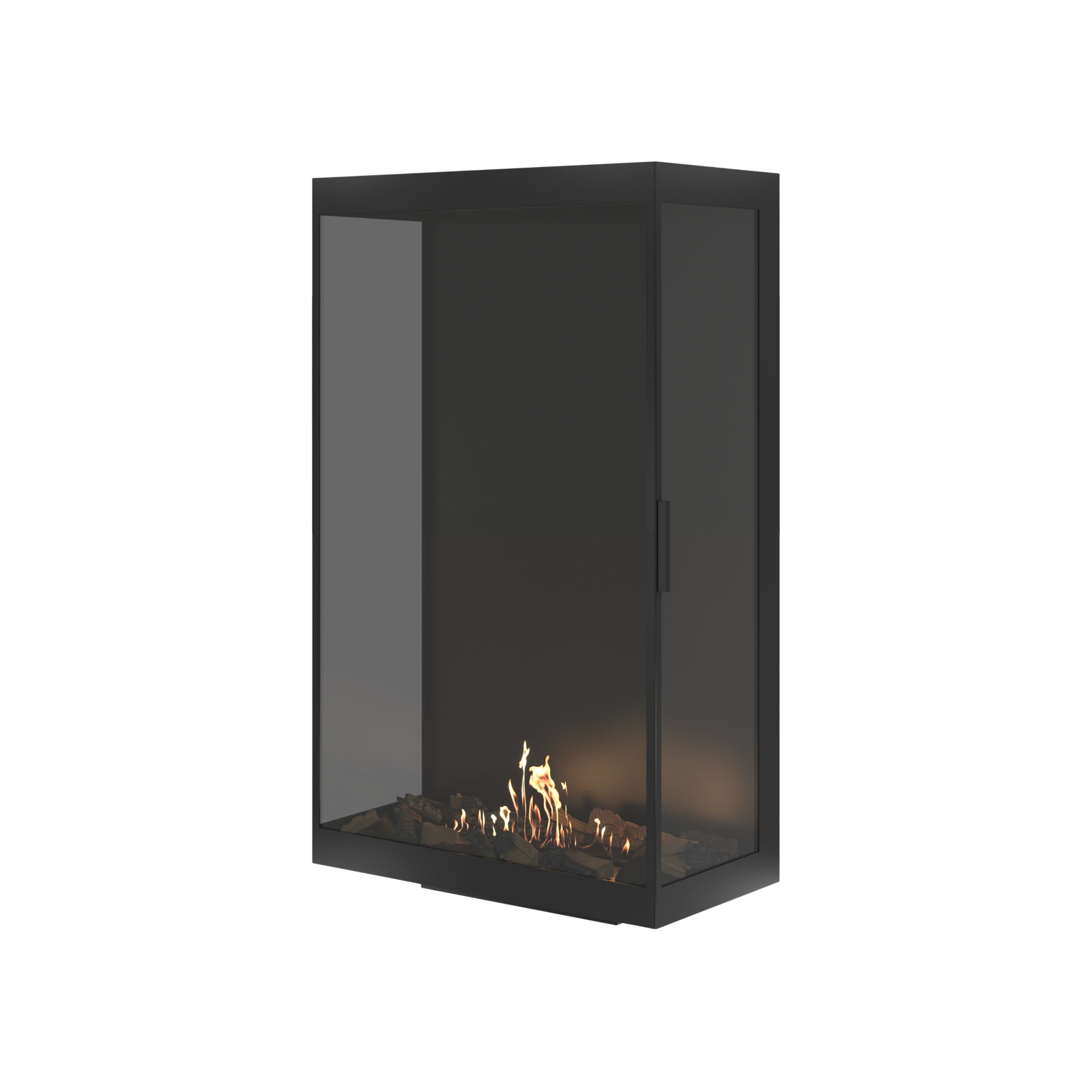 Made Driezijdig Vertical Roomdivider Volle Glas 80 x 120 cm