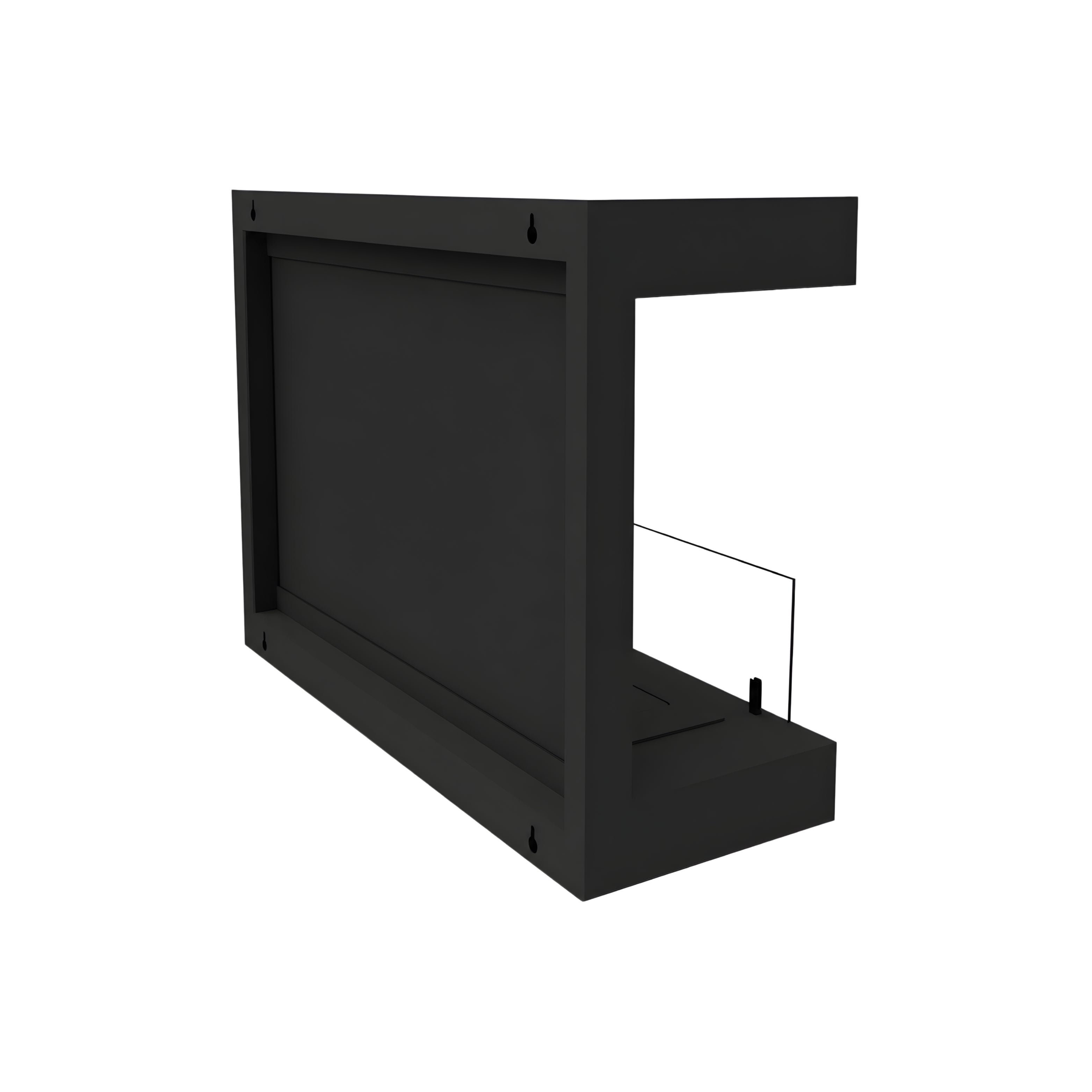 Manche Box Wandhaard Zwart 80 cm