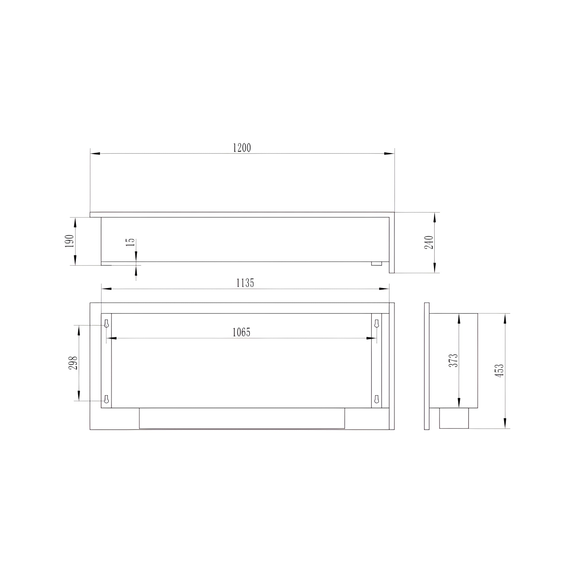 Marala Inbouwhoekhaard Rechts 120 cm