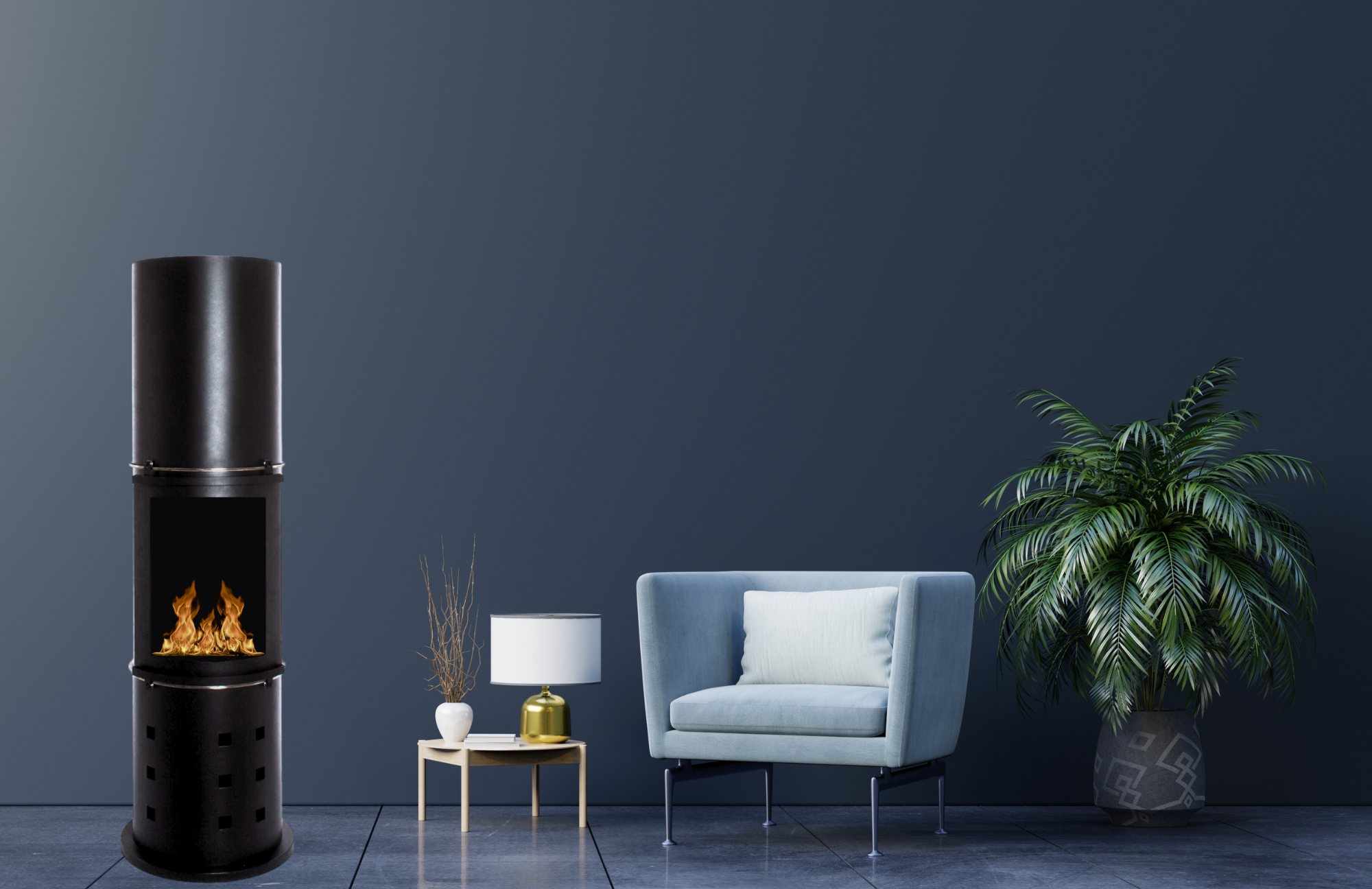 Nunuva Bio Ethanol Vrijstaand Haard H150 cm