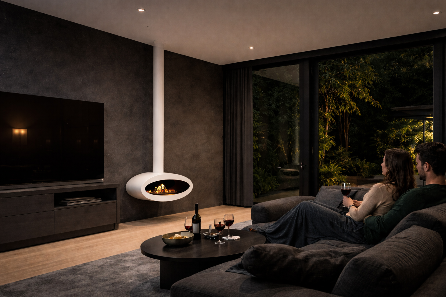 Ova Tube Wit Plafondhaard 80 cm