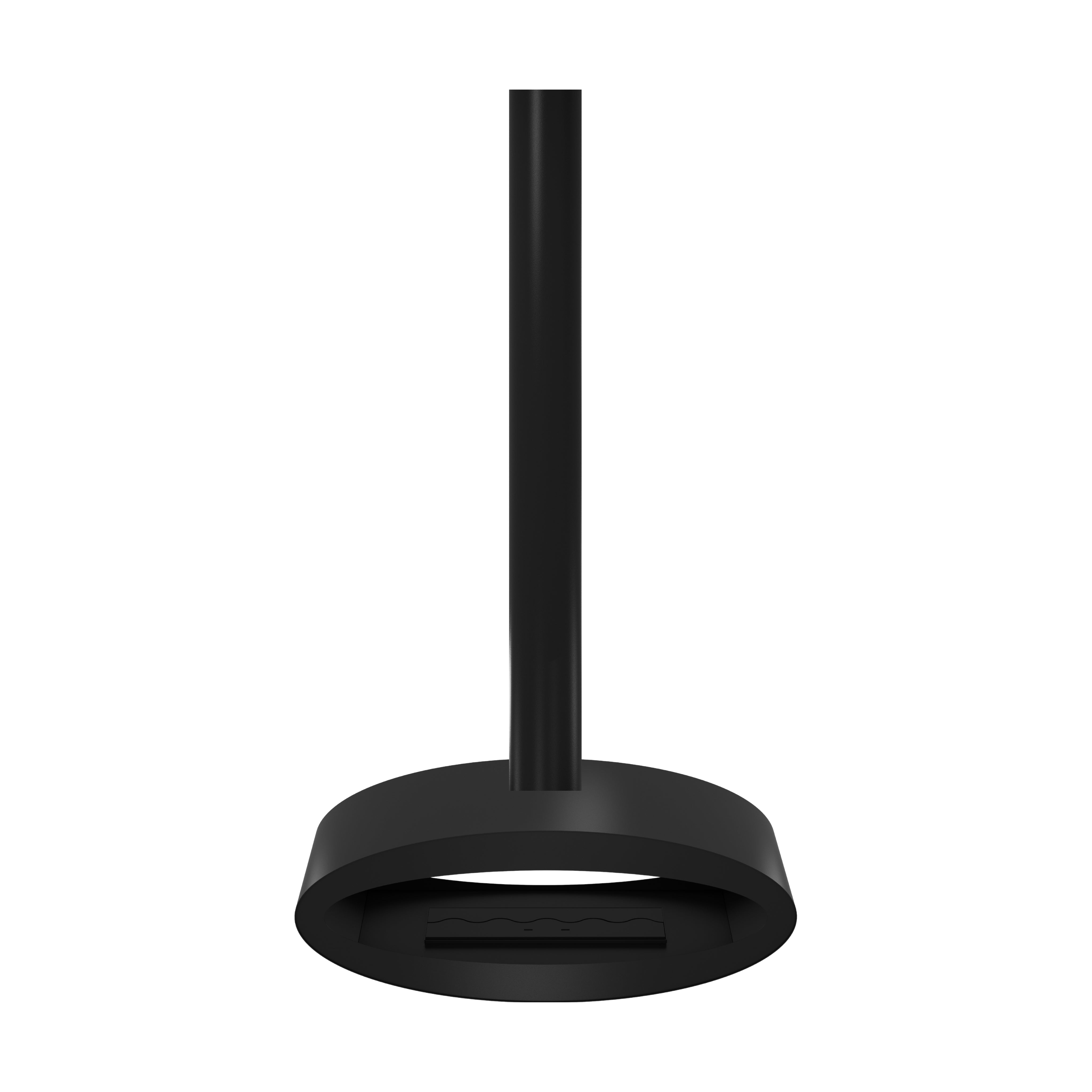 Ova Tube Zwart Doorkijk Plafondhaard 100 cm