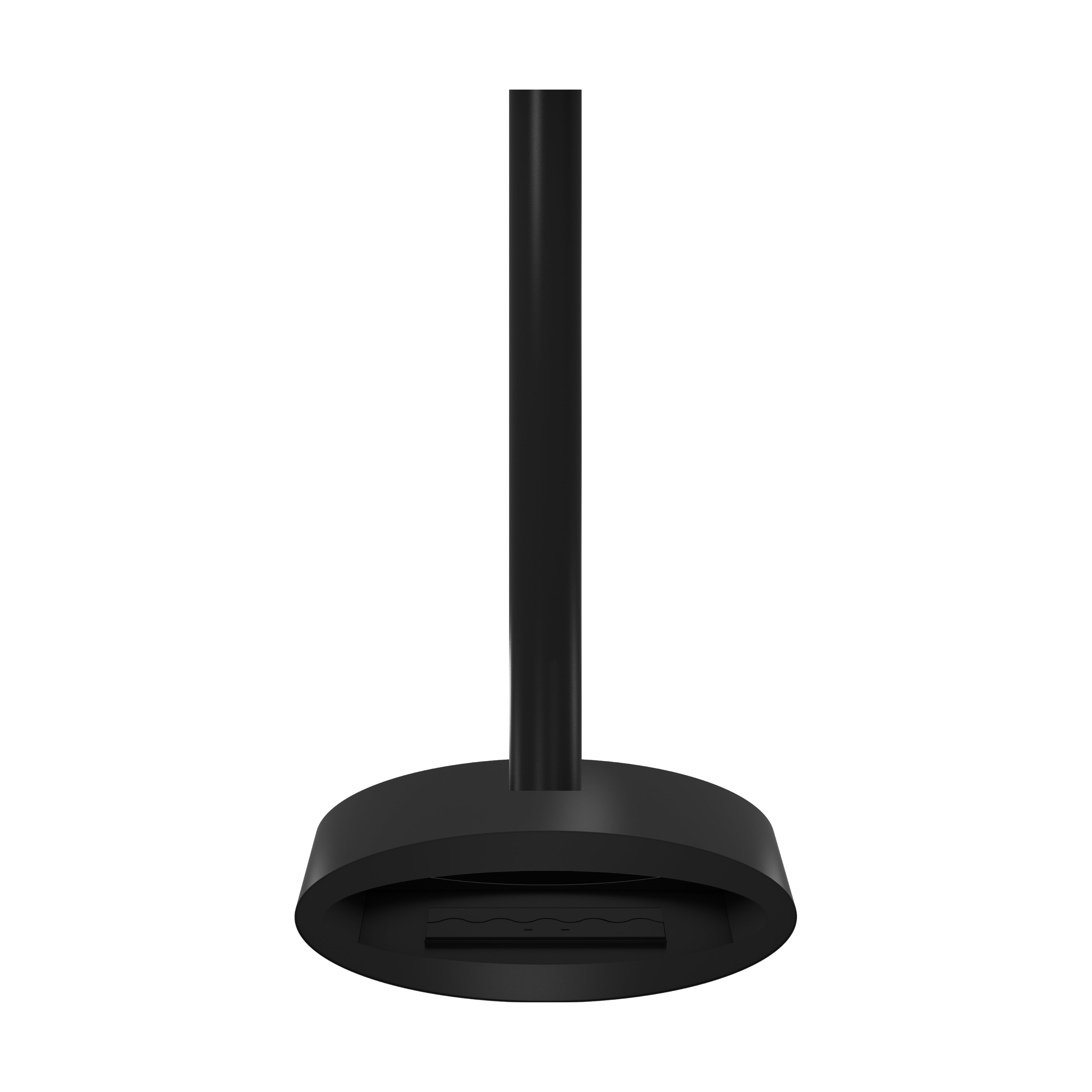 Ova Tube Zwart Plafondhaard 100 cm