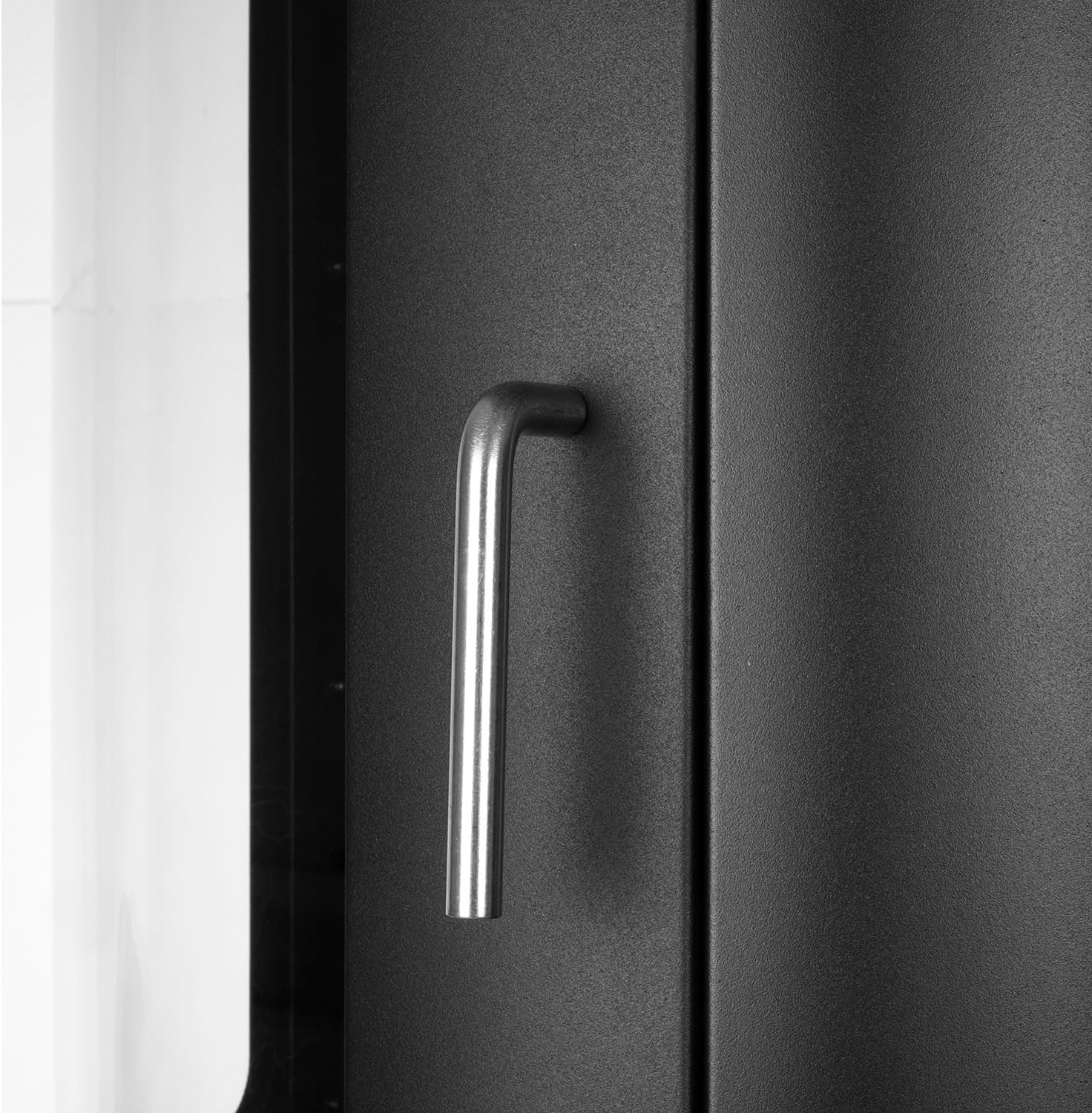 Pollen Black Bio Ethanol Freestanding Stove Fire H95 cm