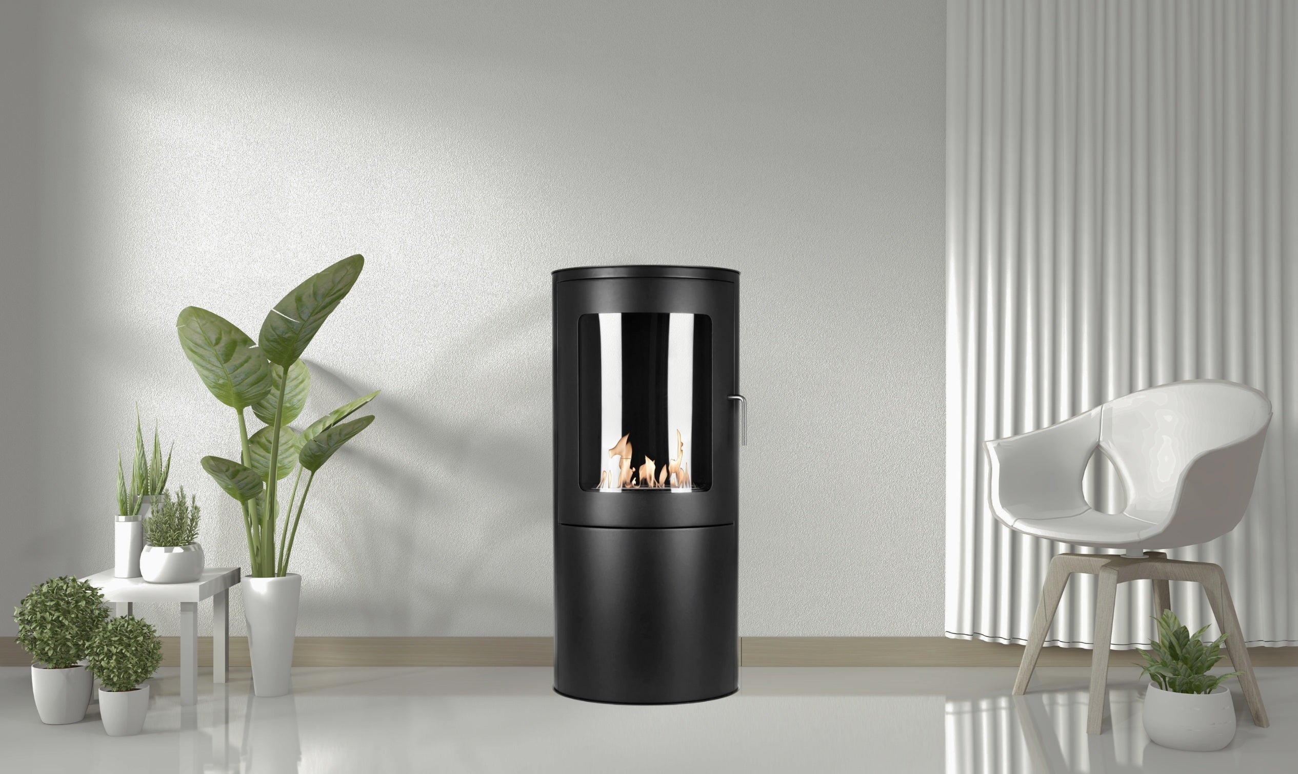 Pollen Bio Ethanol Vrijstaand Kachelhaard H95 cm