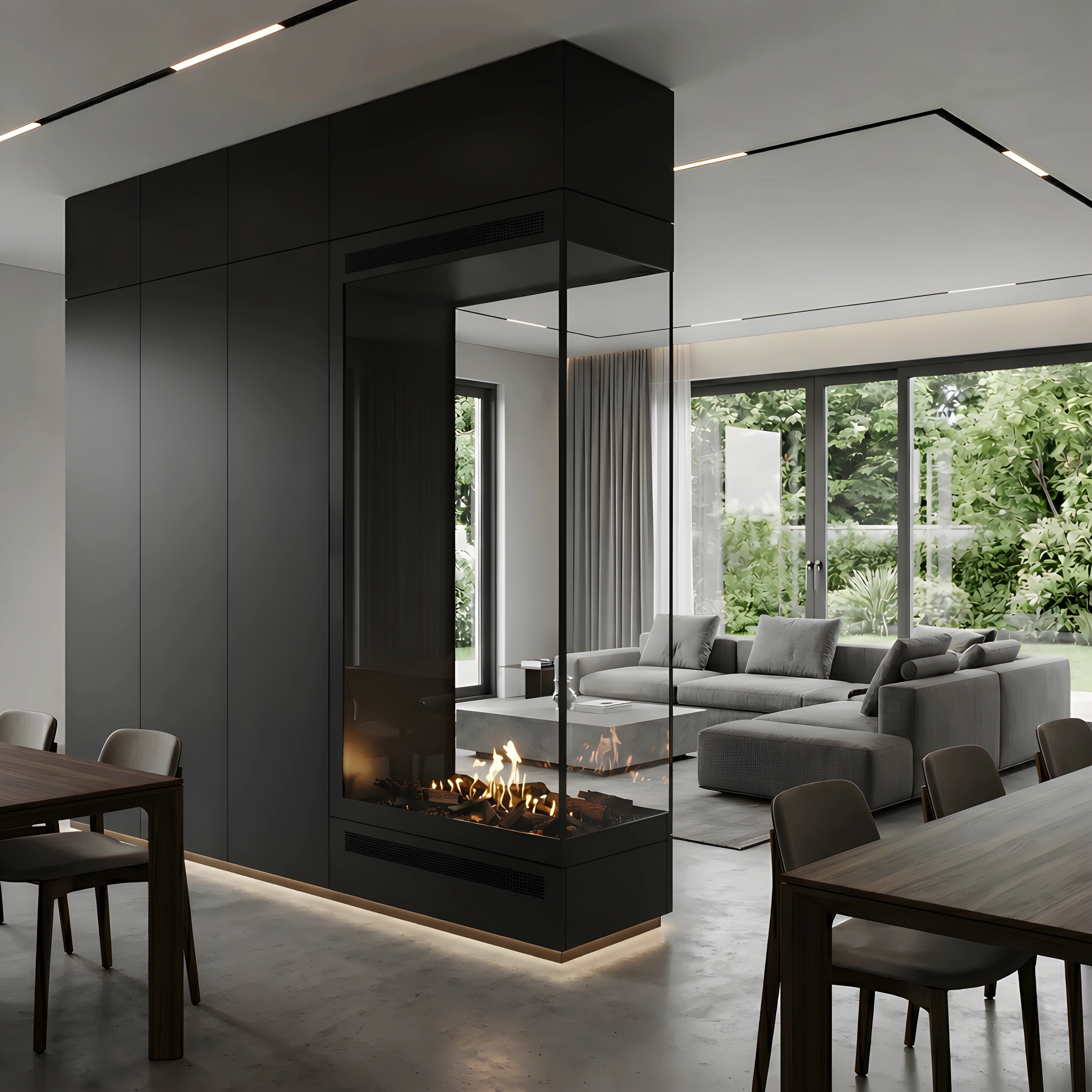 Saint Roomdivider Met Volle Glas 50 x 160 cm