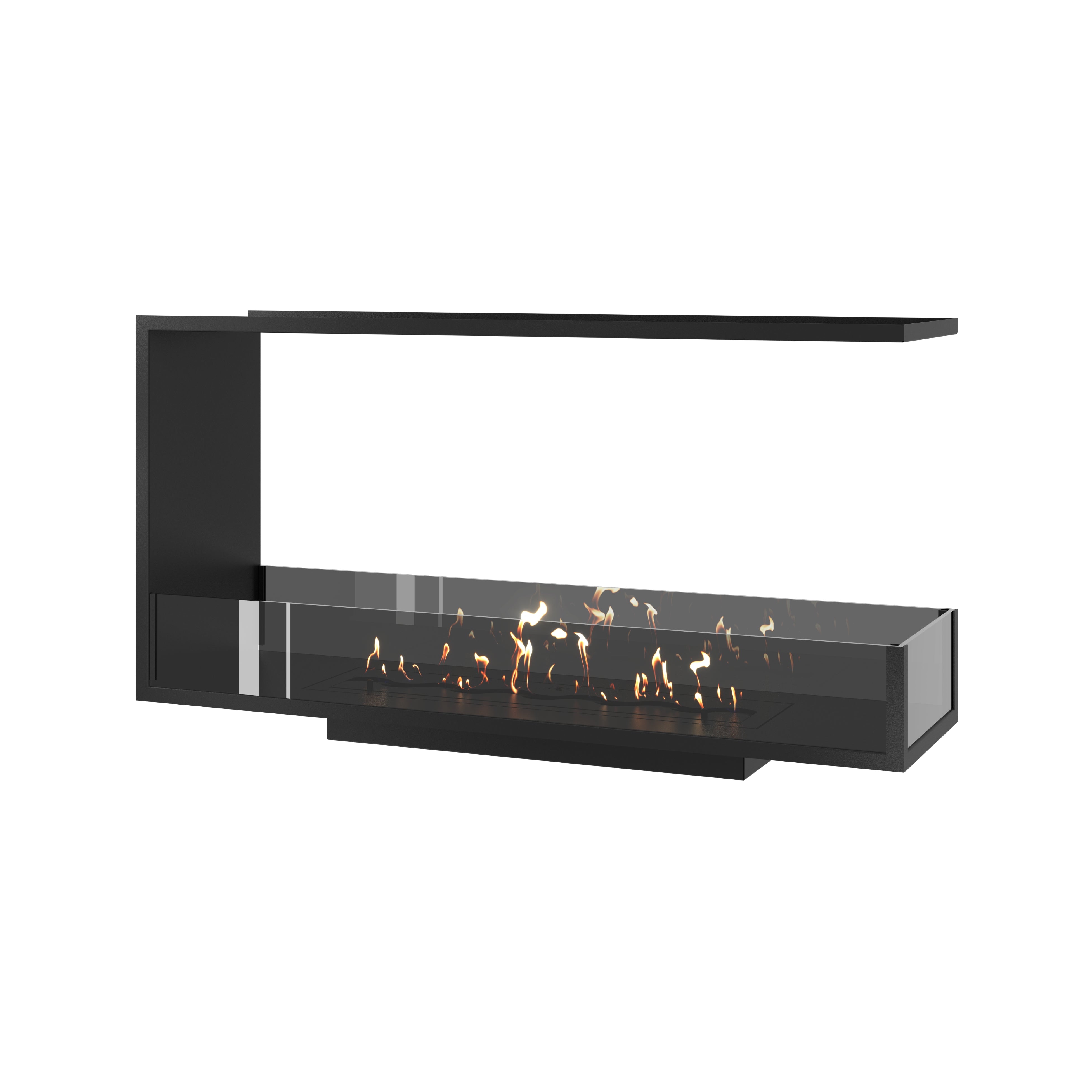 Saint U Vorm Driezijdig Inbouwhaard 110 cm