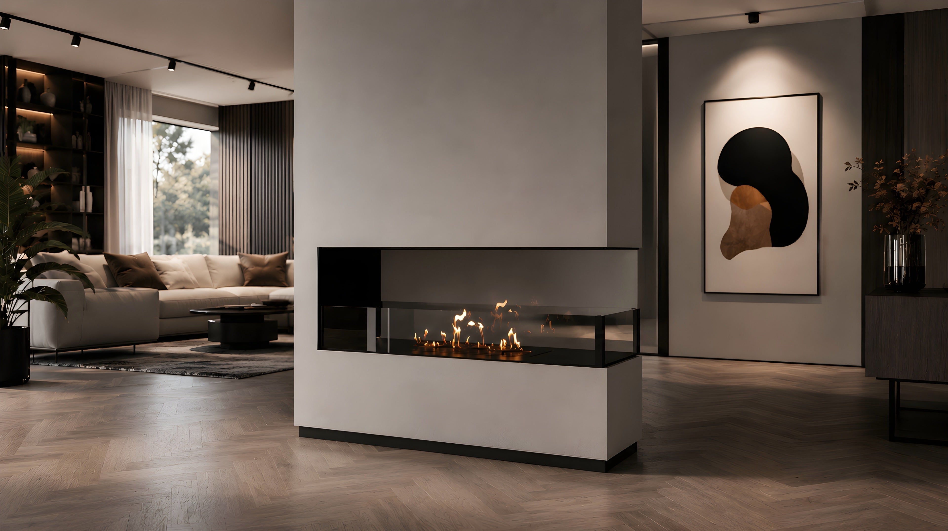 Saint U Vorm Driezijdig Inbouwhaard 120 cm