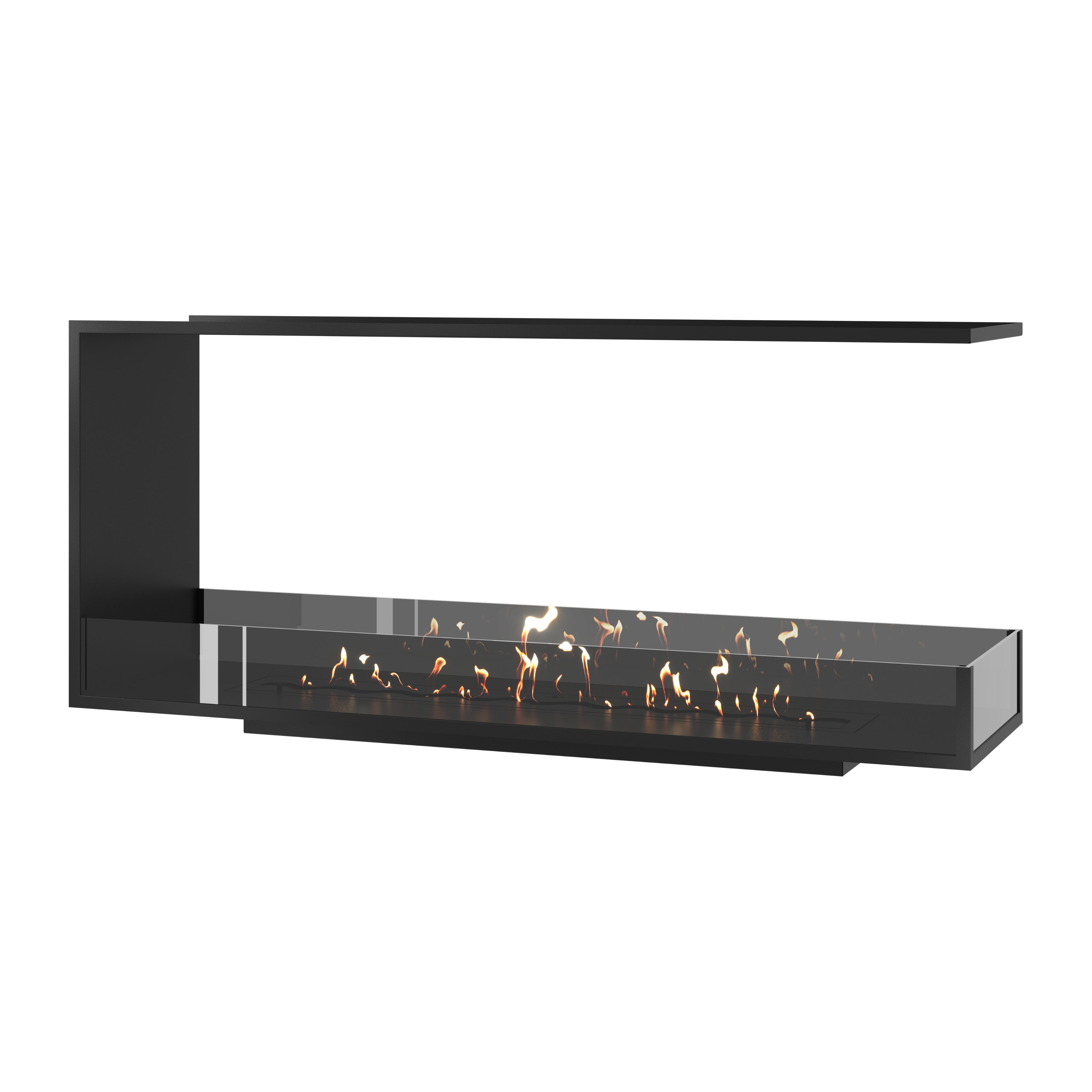 Saint U Vorm Driezijdig Inbouwhaard 150 cm
