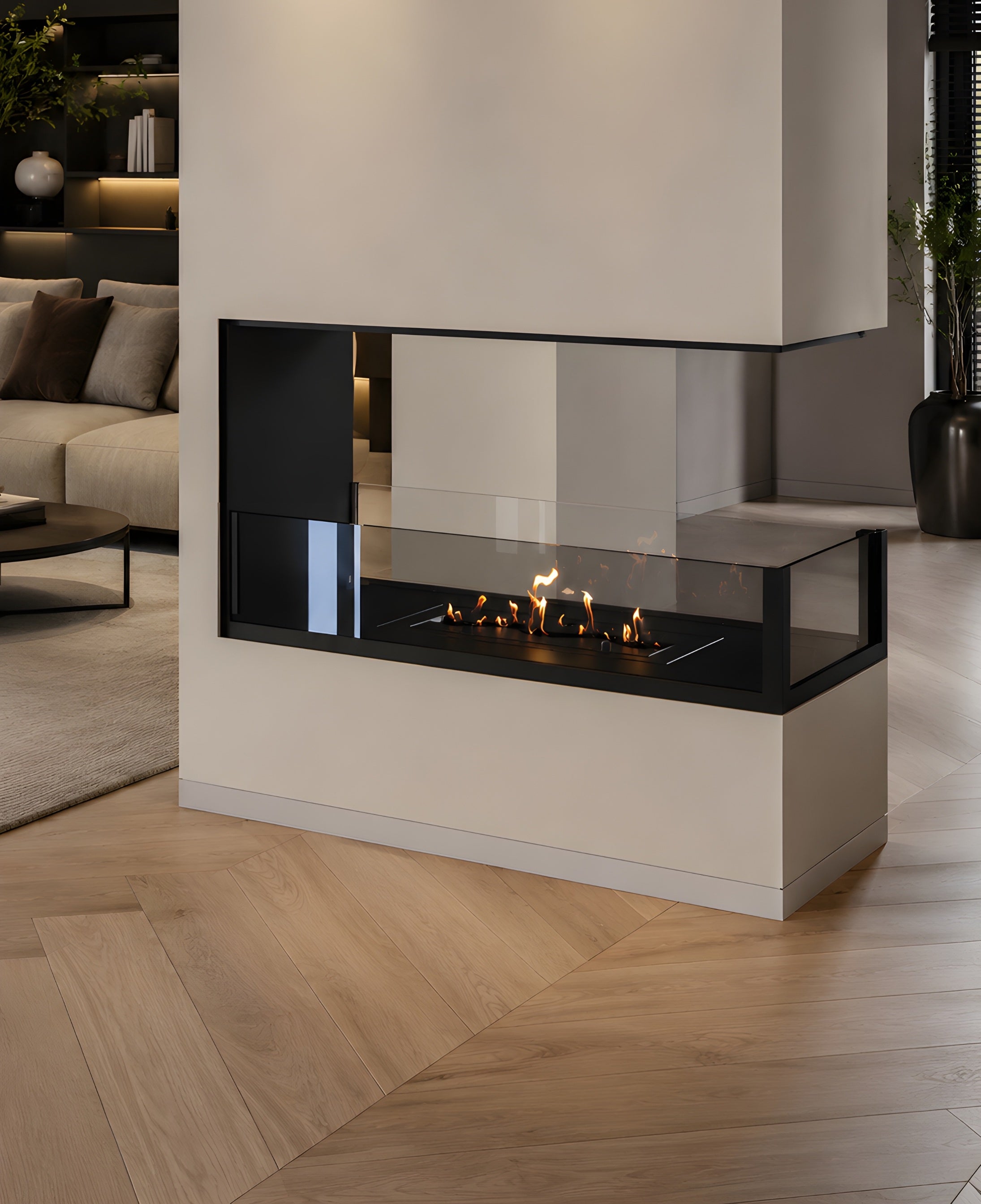 Saint U Vorm Driezijdig Inbouwhaard 60 cm