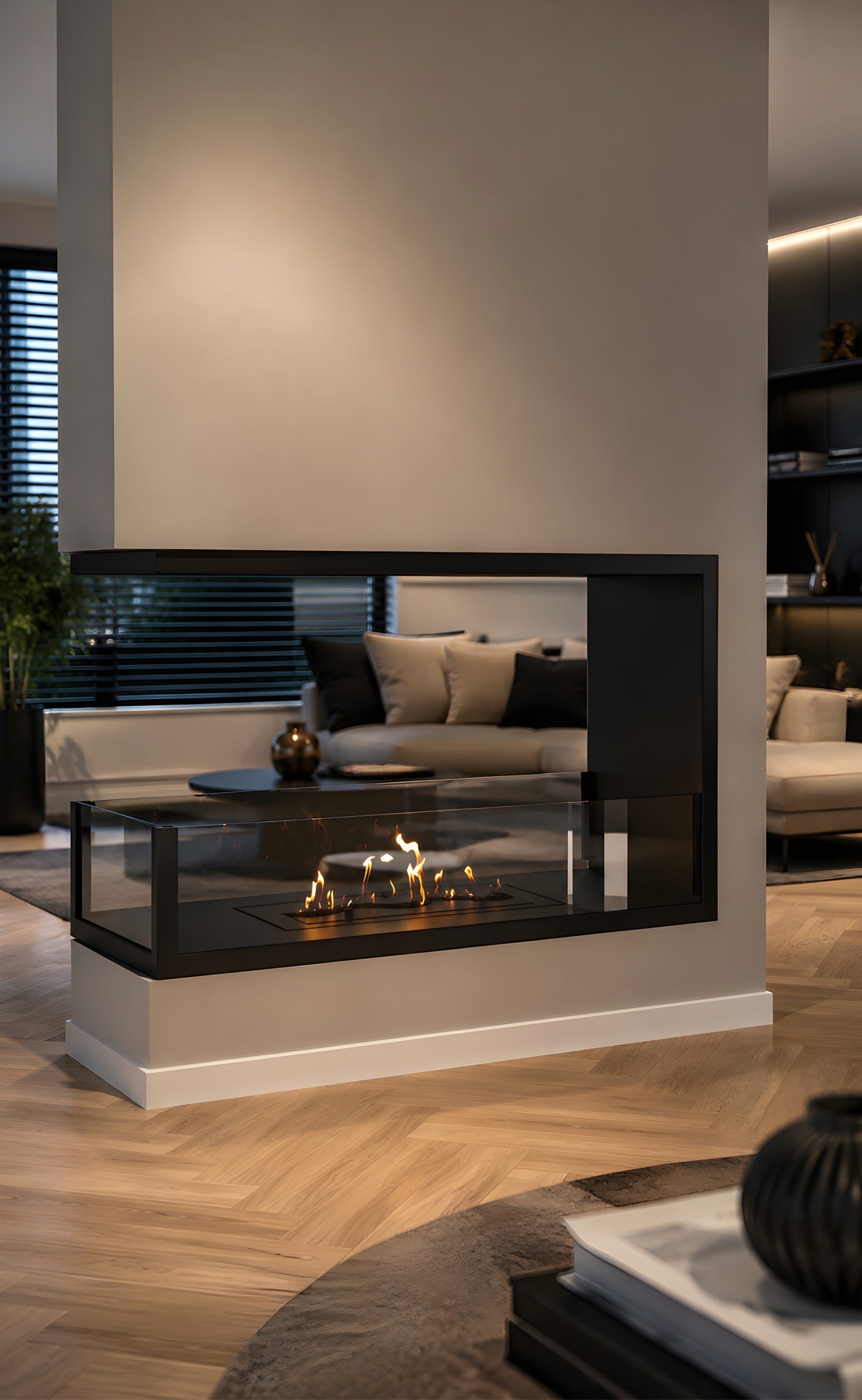 Saint U Vorm Driezijdig Inbouwhaard 60 cm