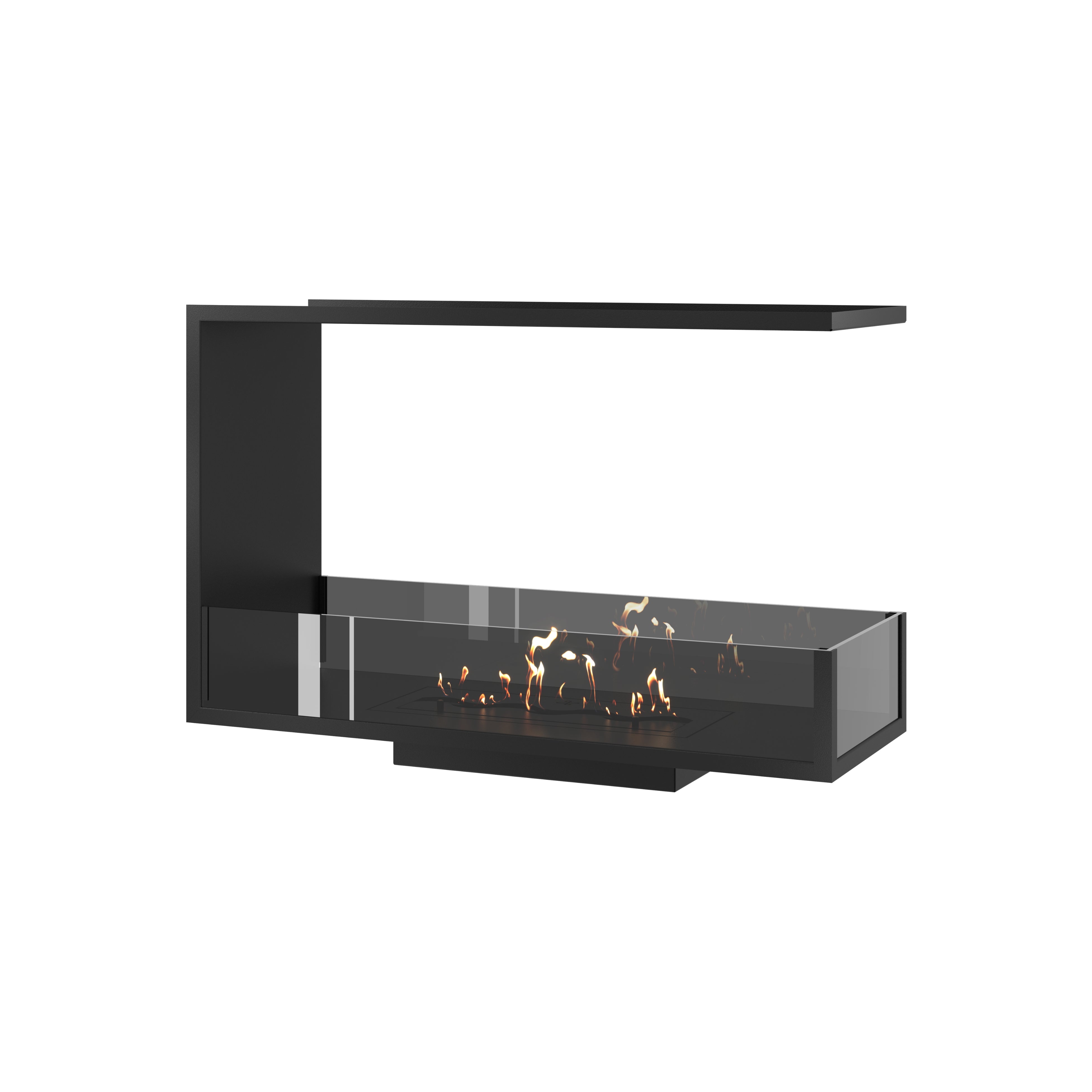 Saint U Vorm Driezijdig Inbouwhaard 80 cm