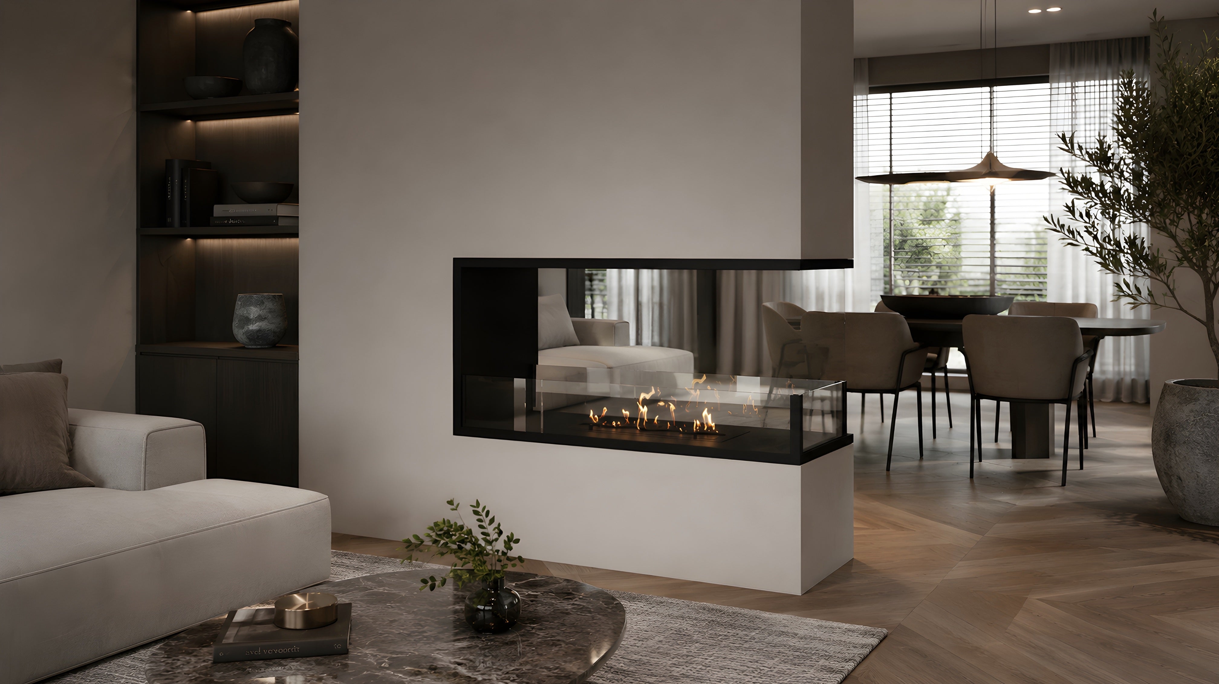Saint U Vorm Driezijdig Inbouwhaard 80 cm