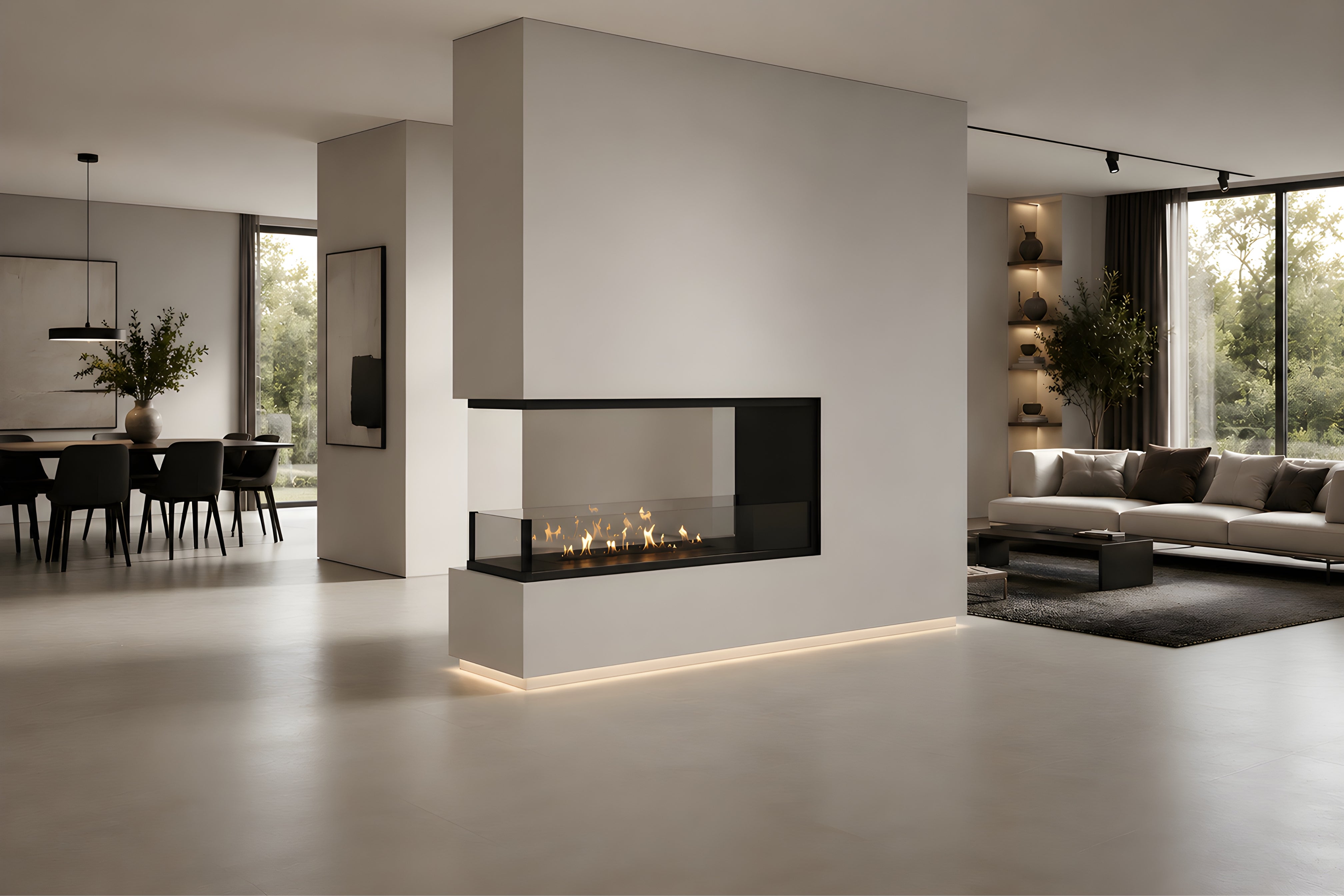 Saint U Vorm Driezijdig Inbouwhaard 90 cm