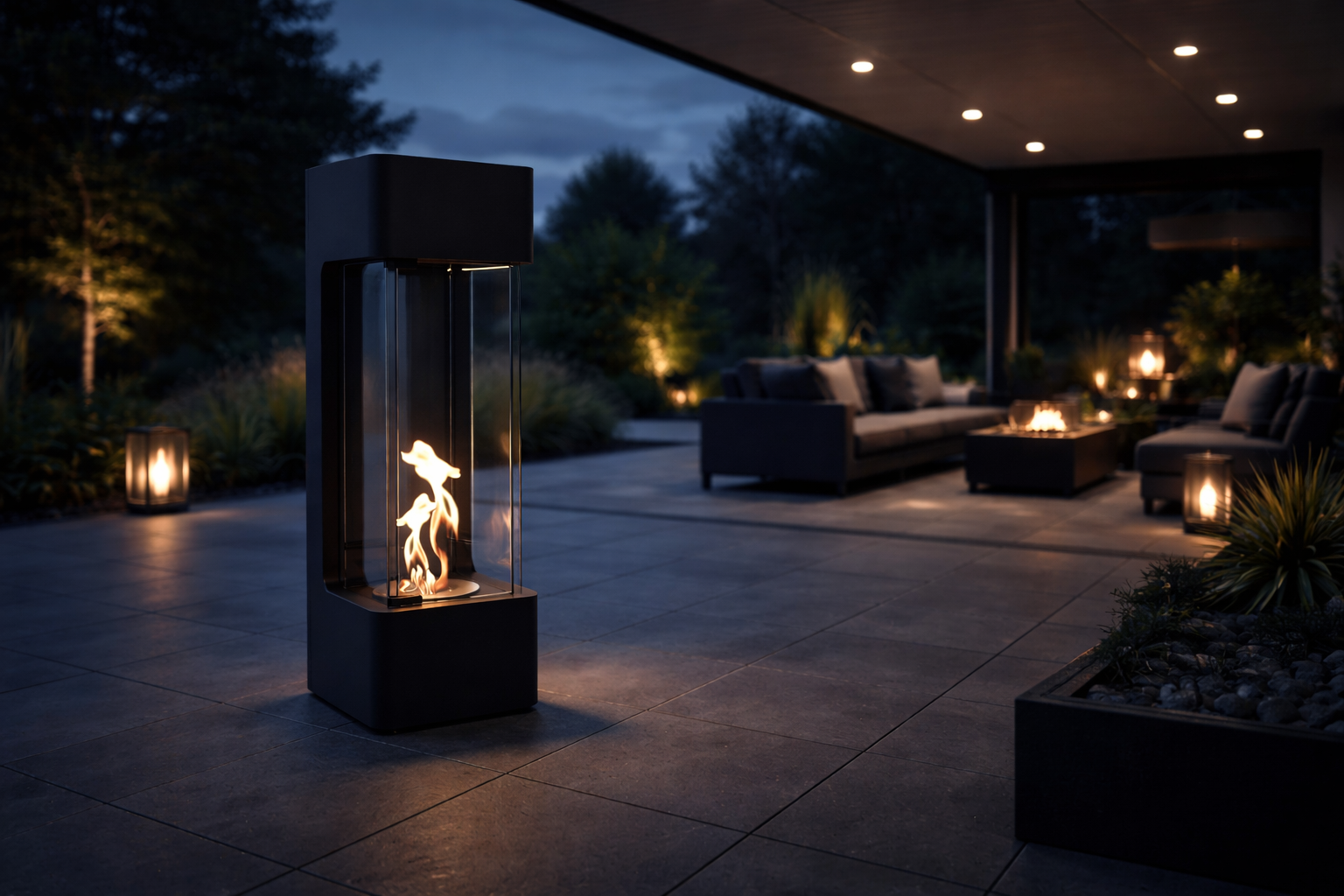 Sario Vertical Vrijstaand Haard H80 cm