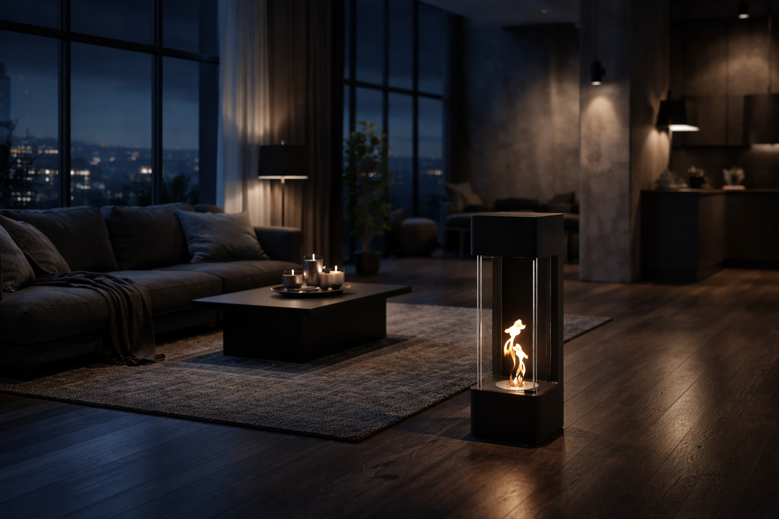 Sario Vertical Vrijstaand Haard H80 cm