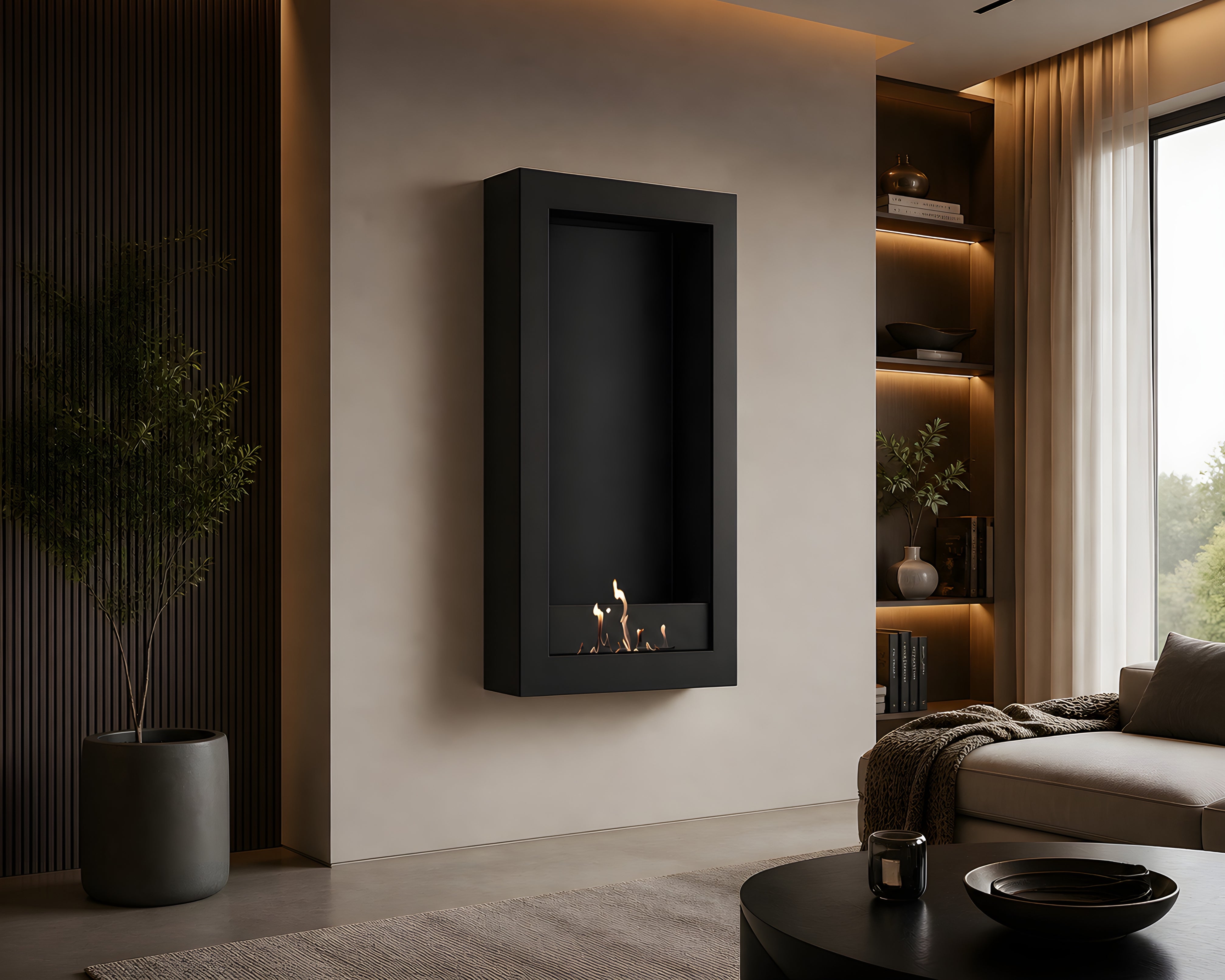 Selected Box Vertical Wandhaard Zwart 70 x 100 cm