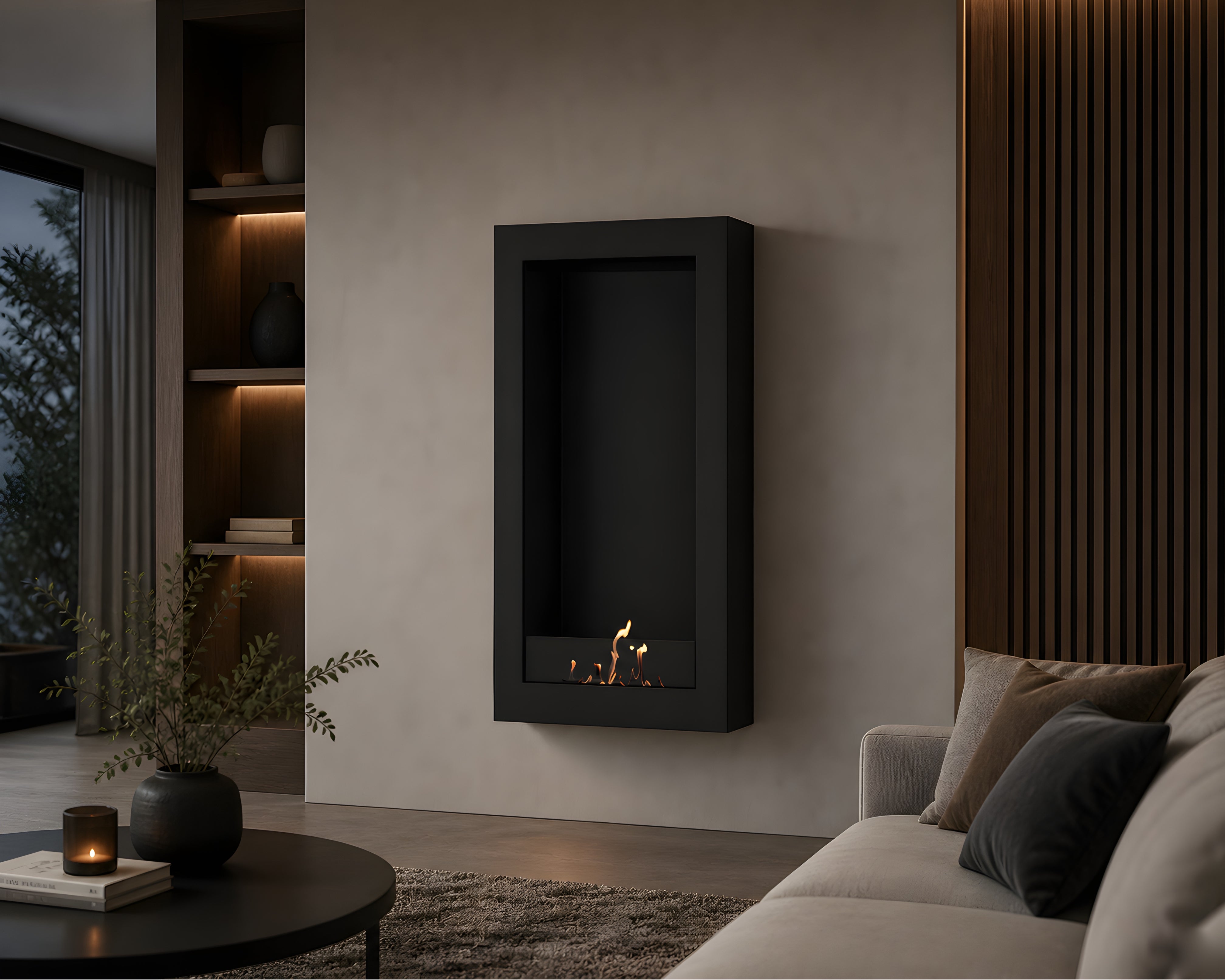 Selected Box Vertical Wandhaard Zwart 70 x 100 cm