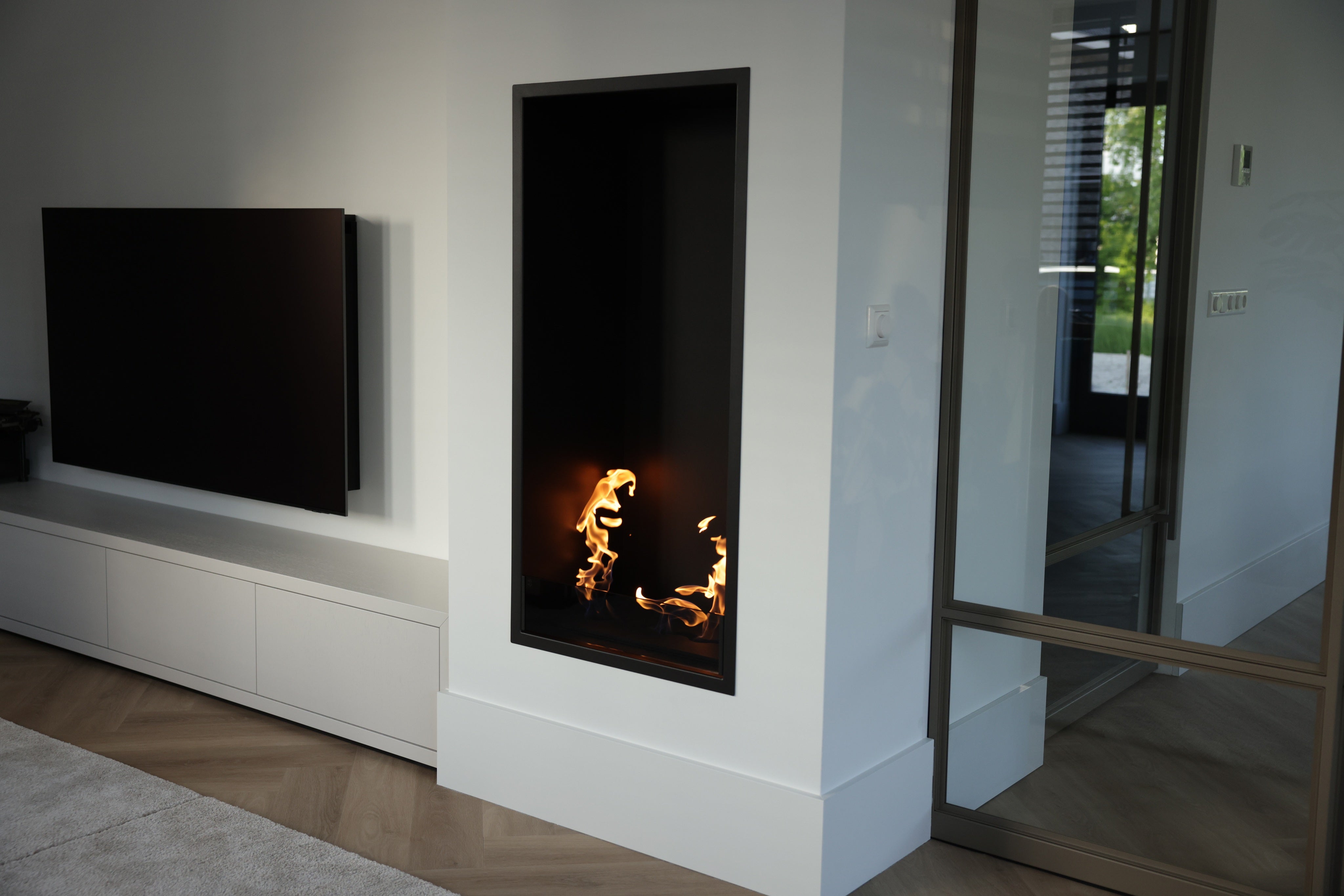 Selected Vertical Enkelzijdige Inbouwhaard 60 x 100 cm