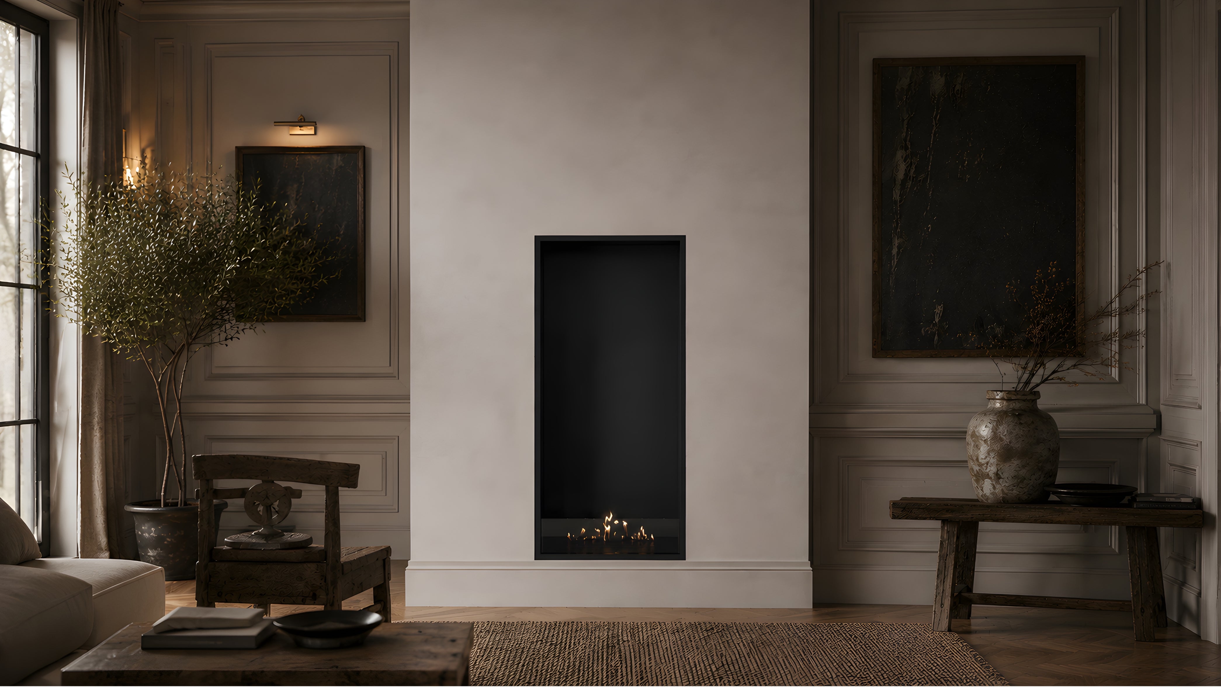 Selected Vertical Enkelzijdige Inbouwhaard 60 x 160 cm