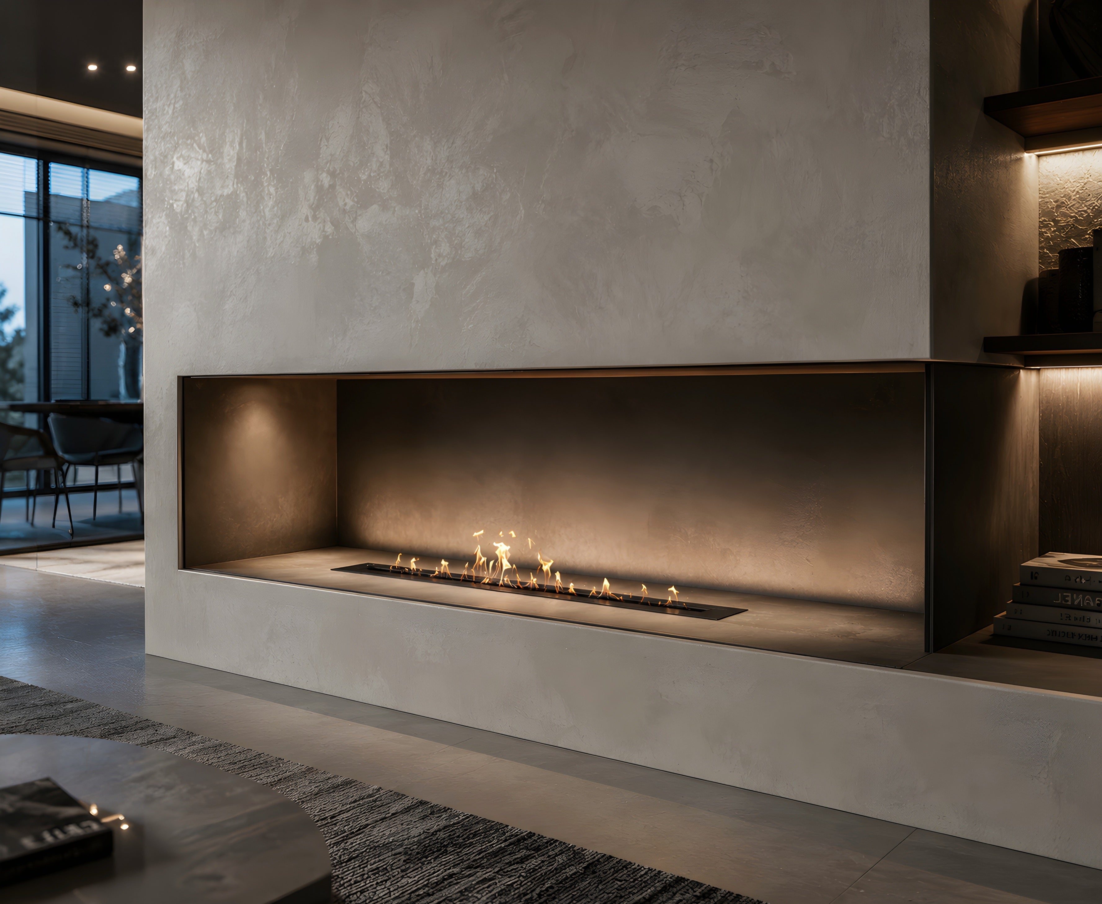 Bio Ethanol Line Burner 120 CM