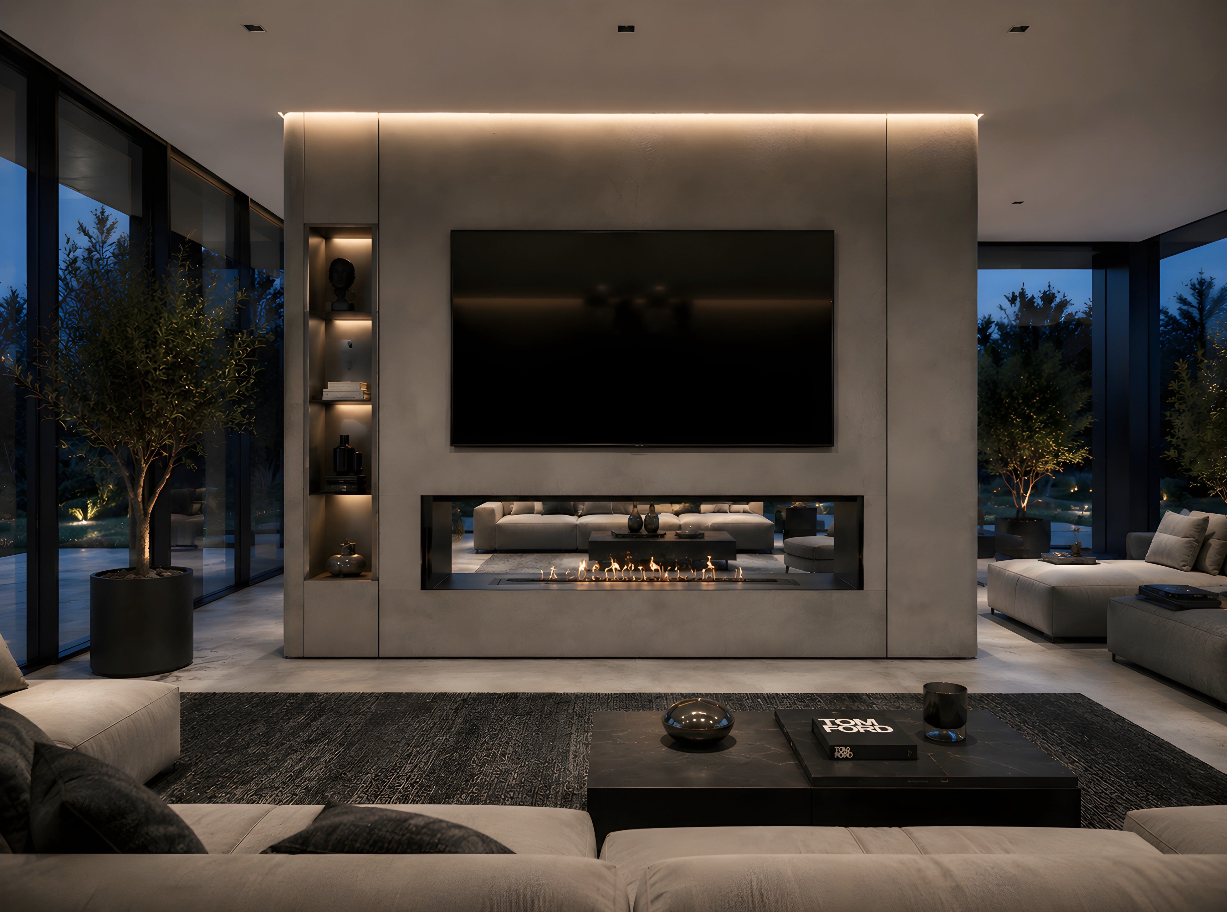 Bio Ethanol Line Burner 140 CM