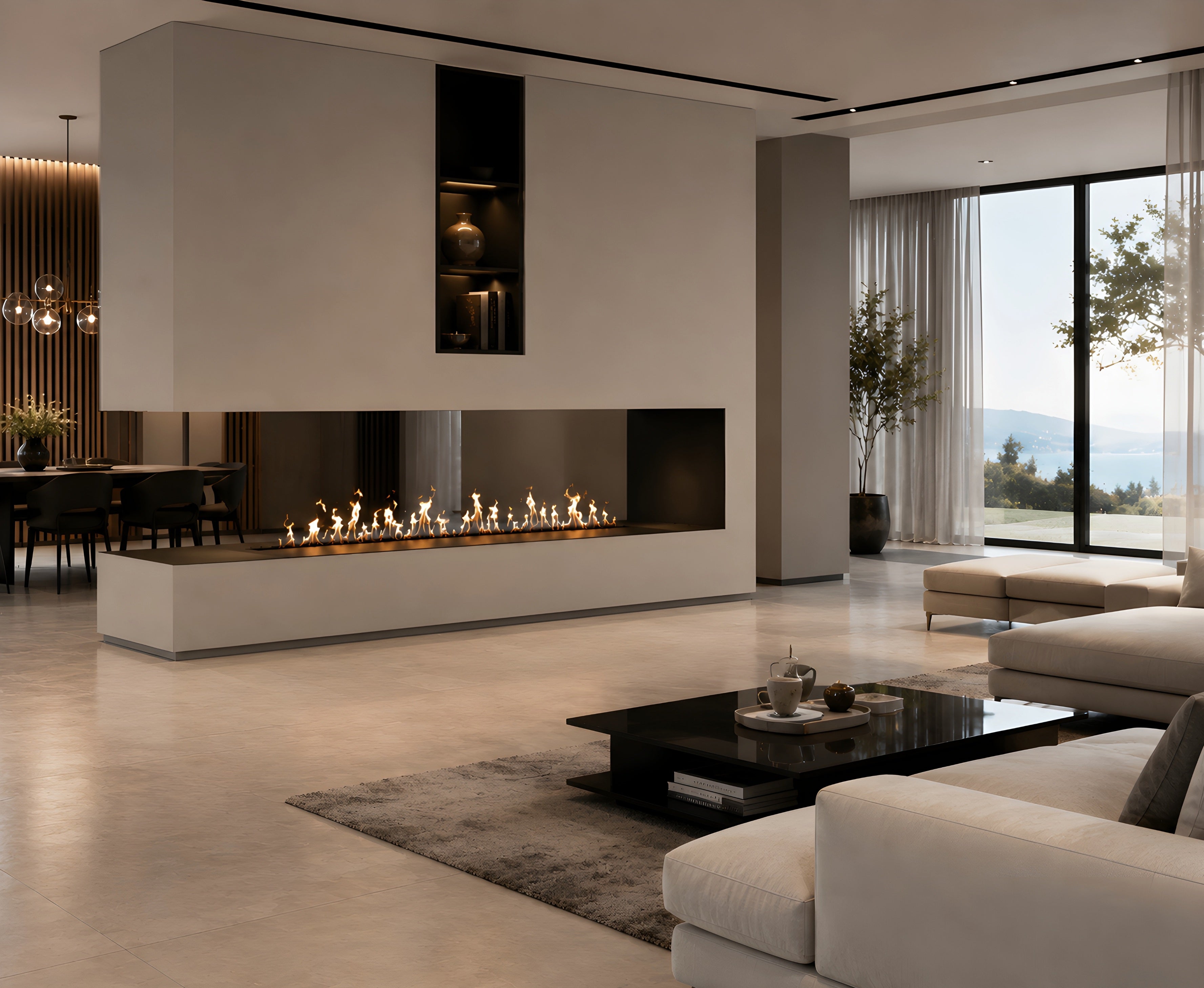 Bio Ethanol Line Burner 200 CM