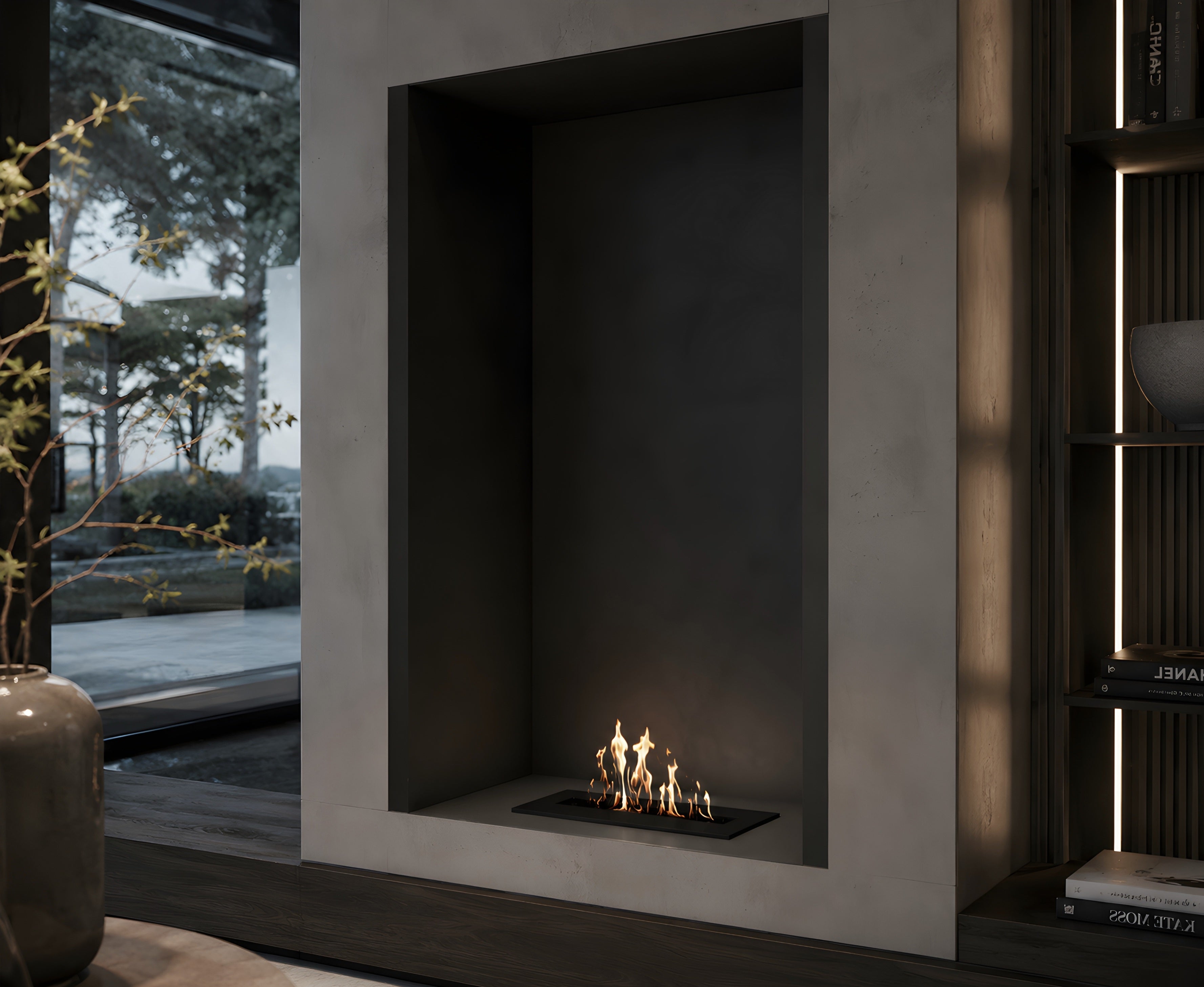 Solo Line Inbouwbrander 30 cm