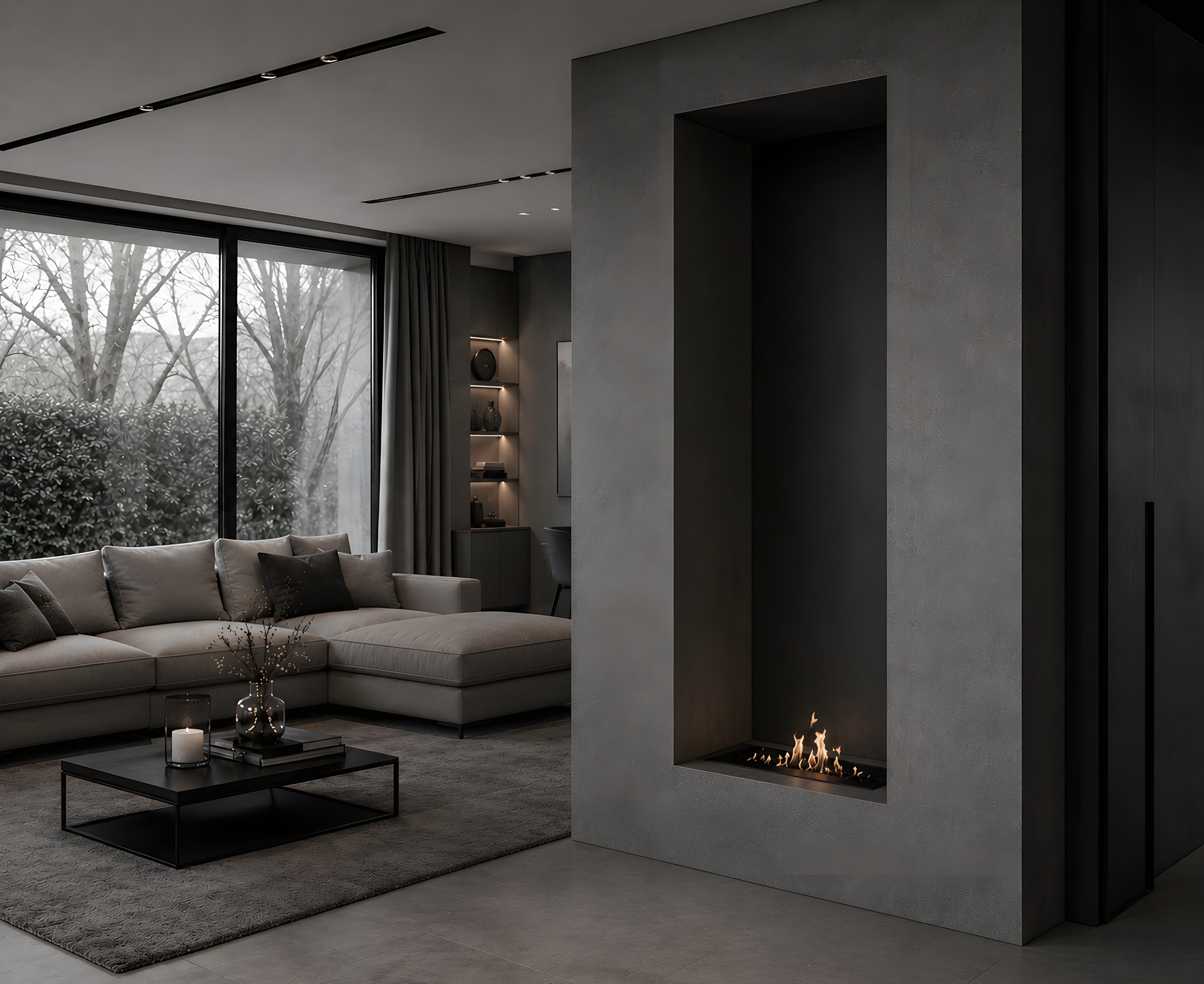 Solo Line Inbouwbrander 40 cm