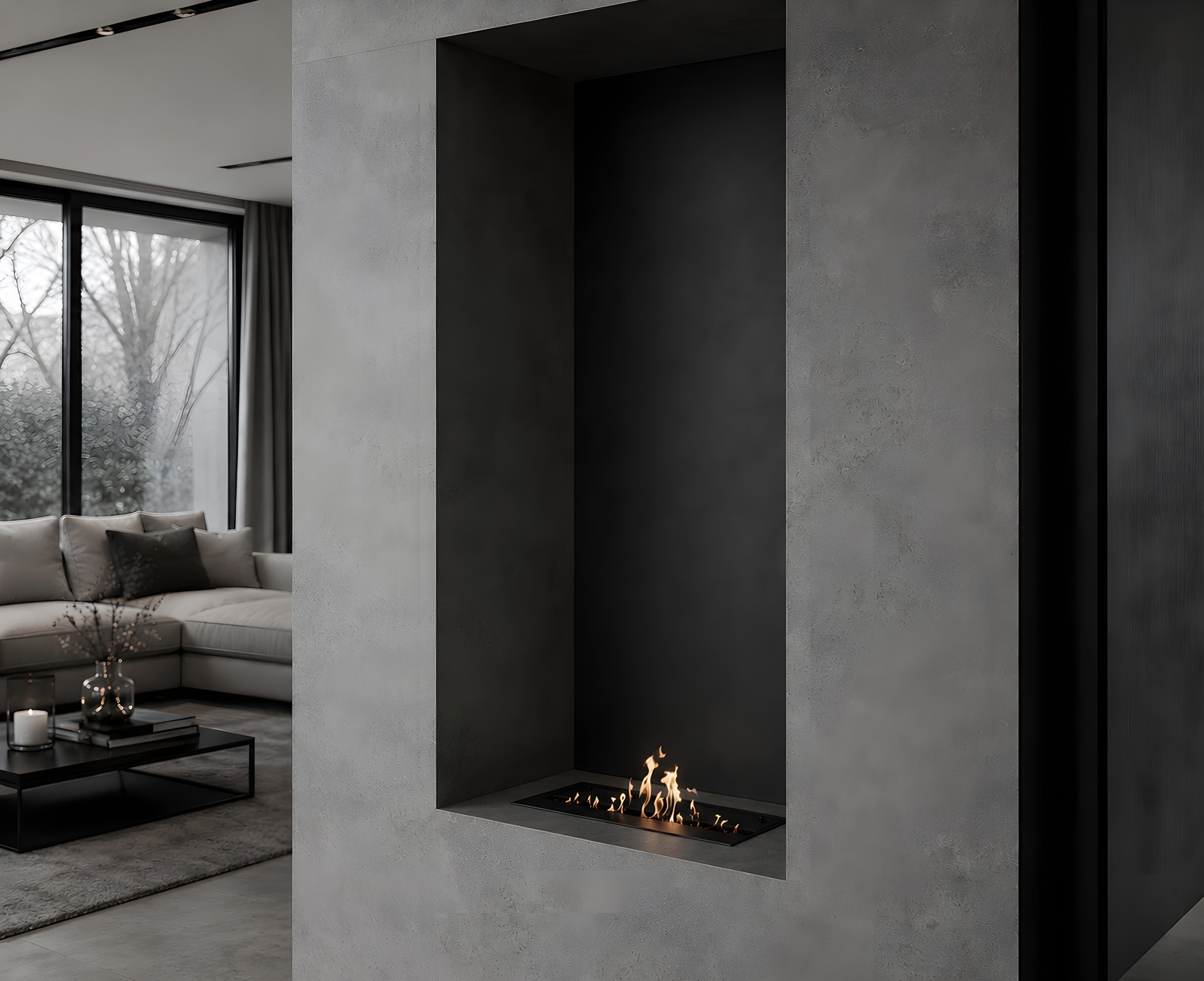 Solo Line Inbouwbrander 40 cm