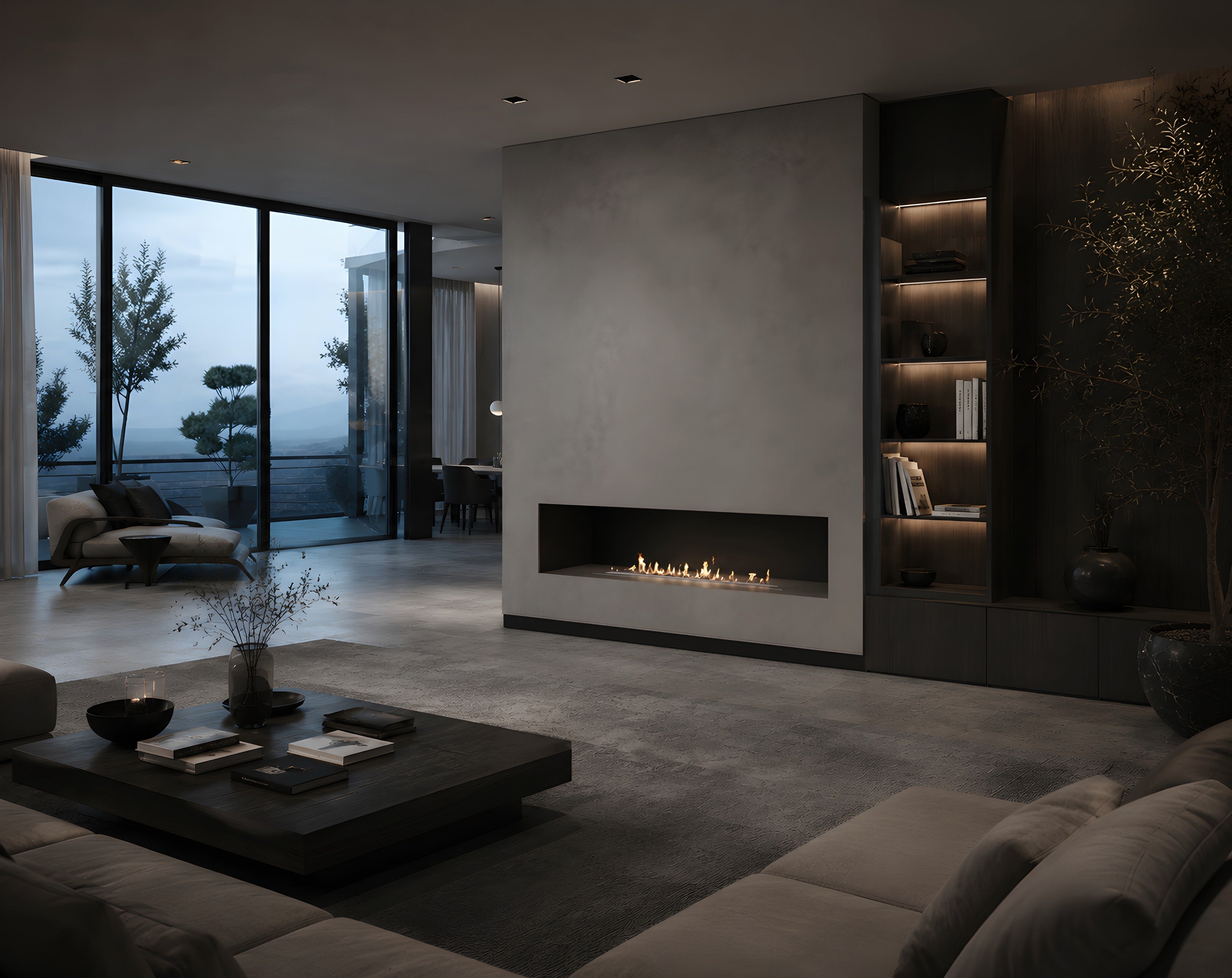 Solo Line Inbouwbrander RVS 90 cm