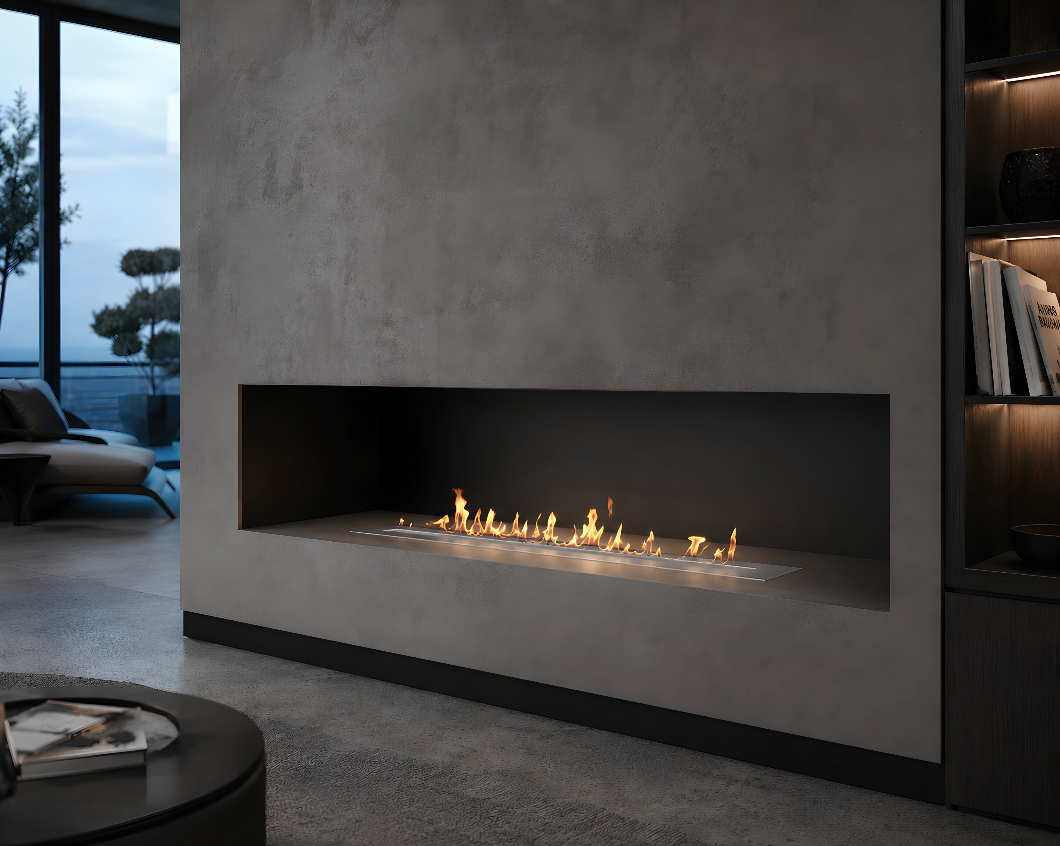 Solo Line Inbouwbrander RVS 90 cm