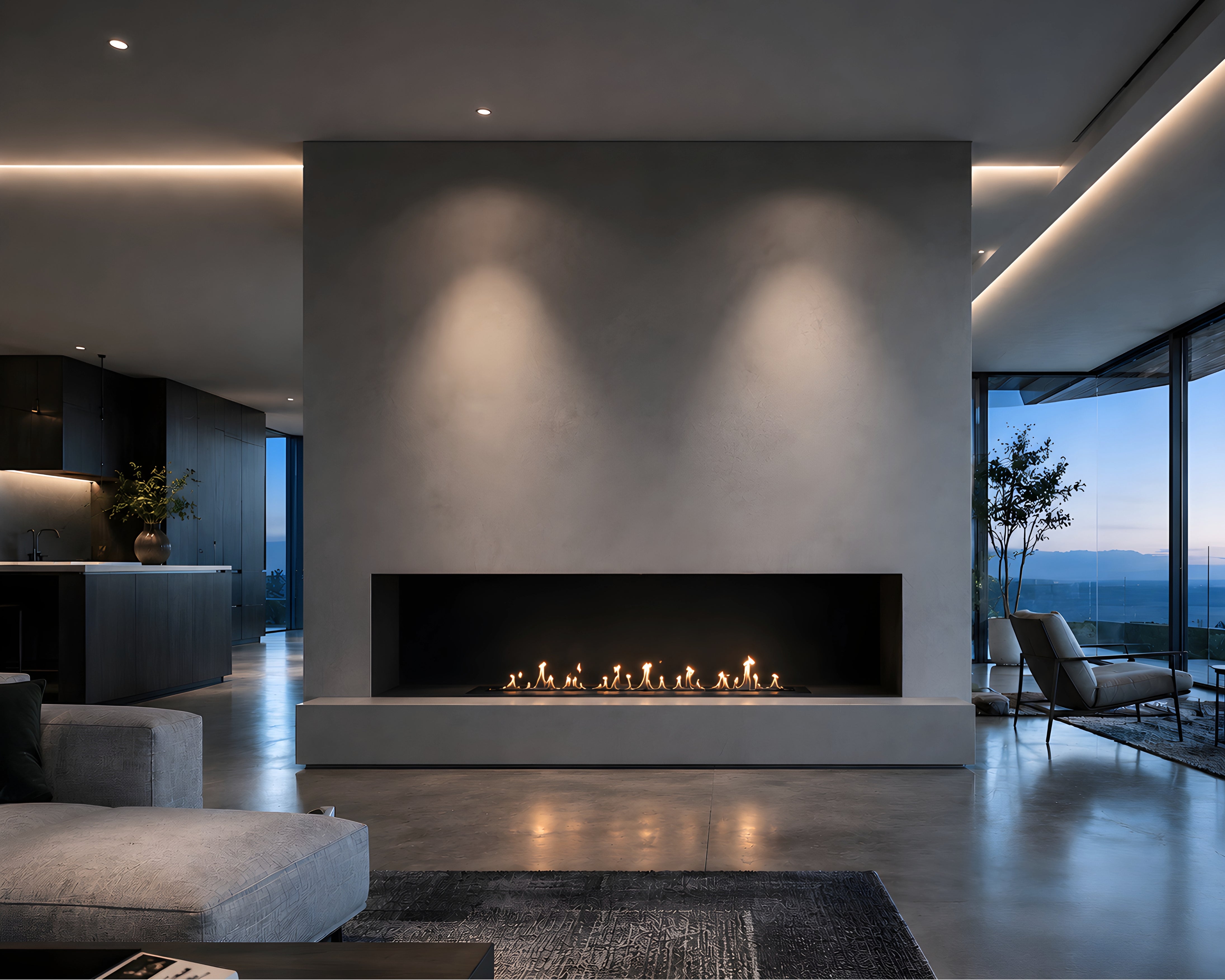 Solo Wave Inbouwbrander 130 cm