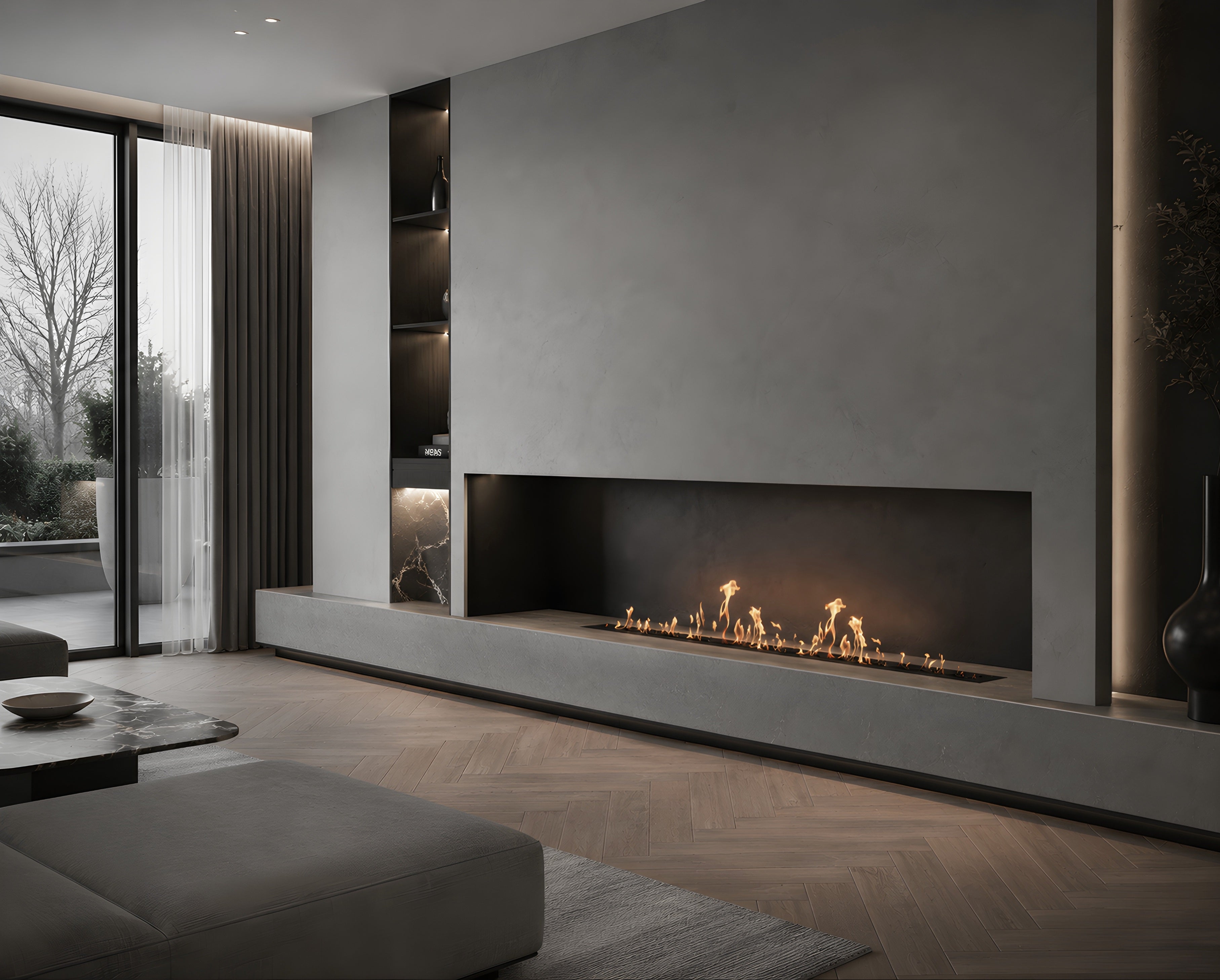 Solo Wave Inbouwbrander 190 cm