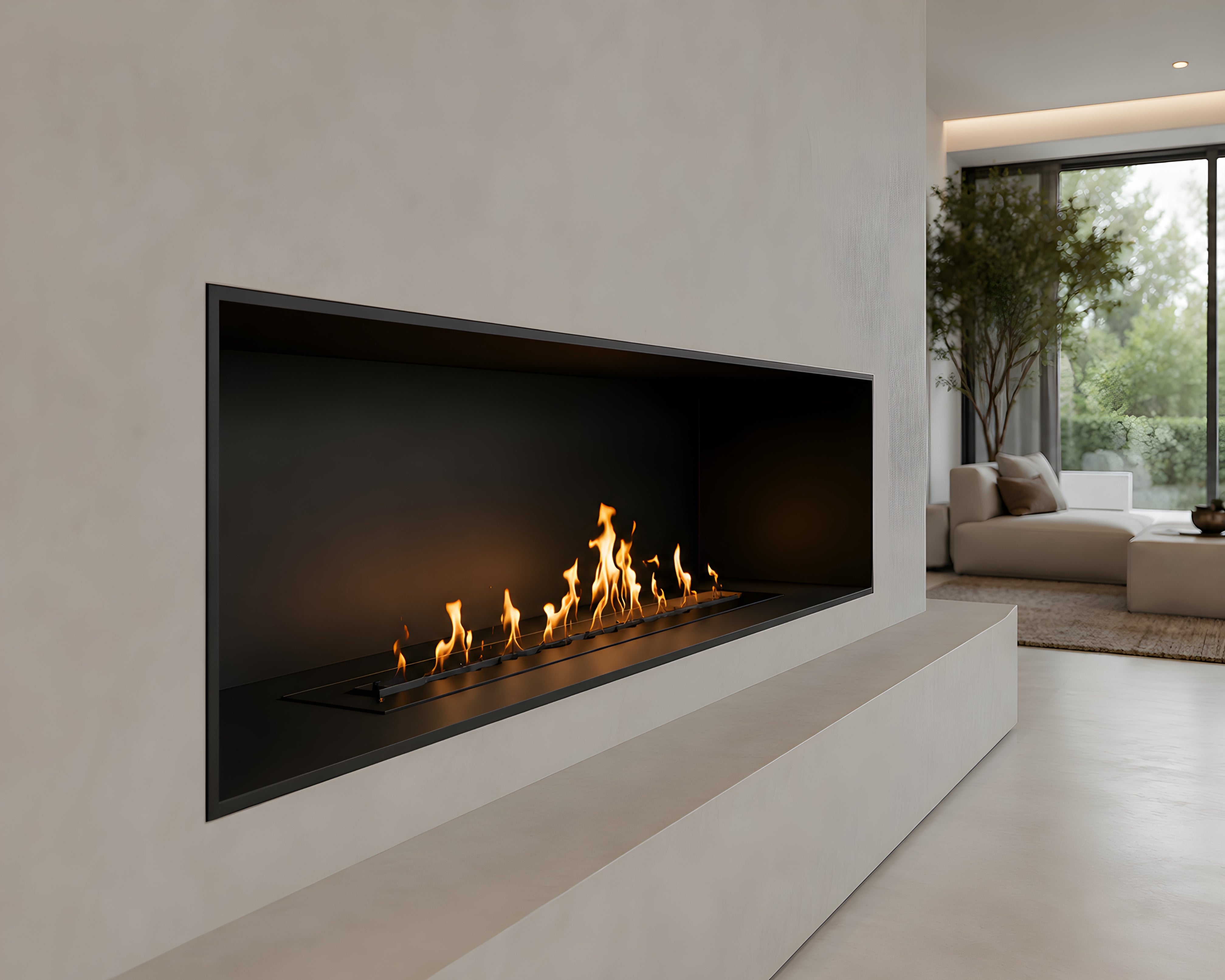 Solo Wave Inbouwbrander 90 cm