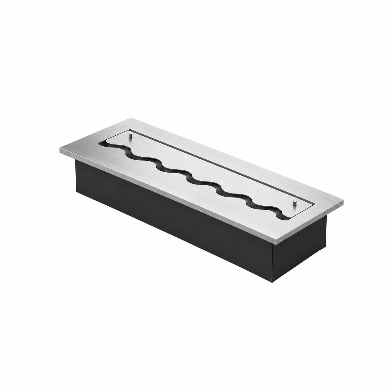 Solo Wave Inbouwbrander RVS 60 cm