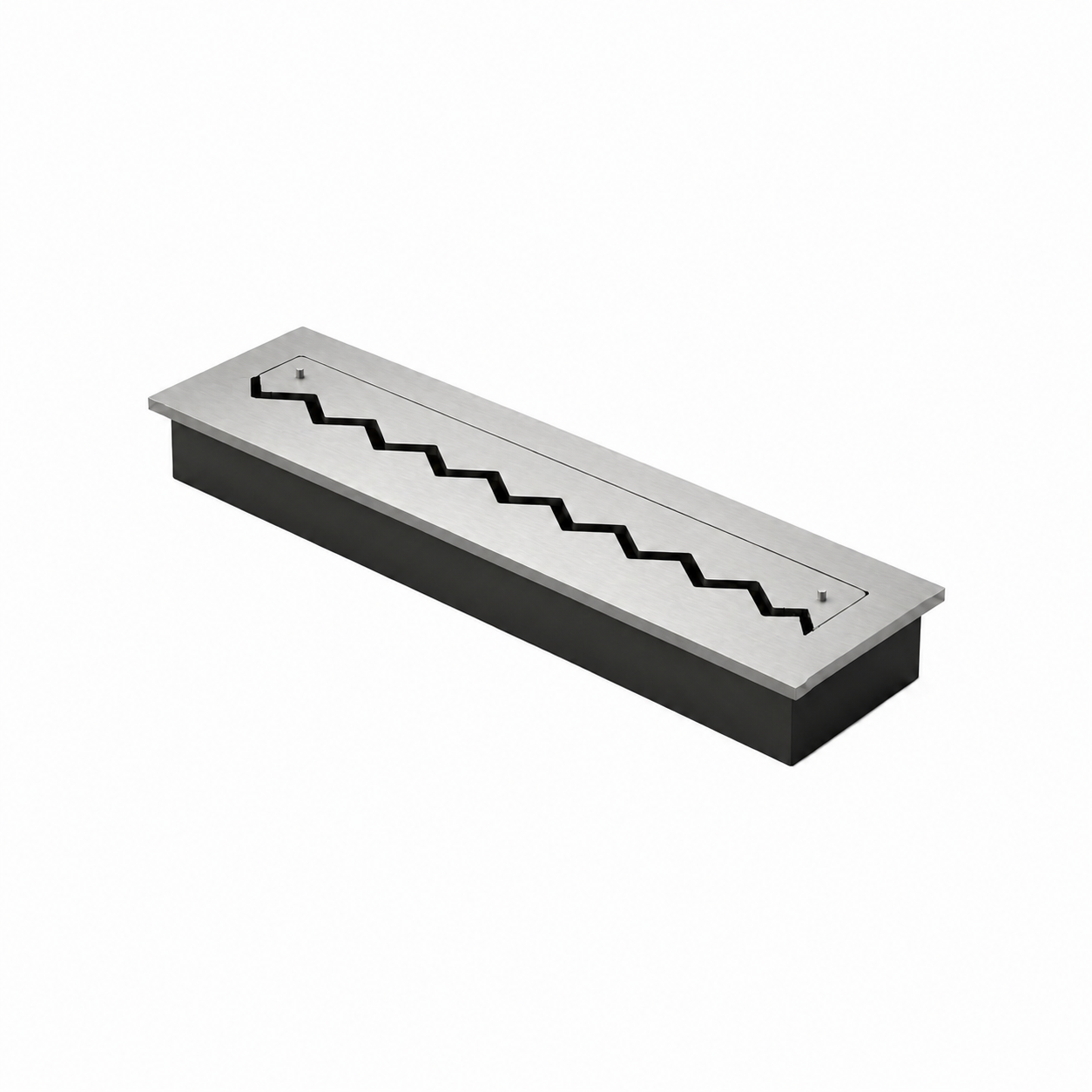 Solo Zigzag Inbouwbrander RVS 100 cm