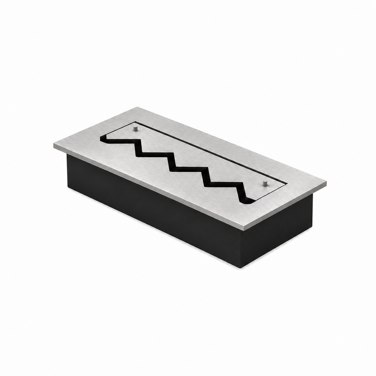 Solo Zigzag Inbouwbrander RVS 40 cm