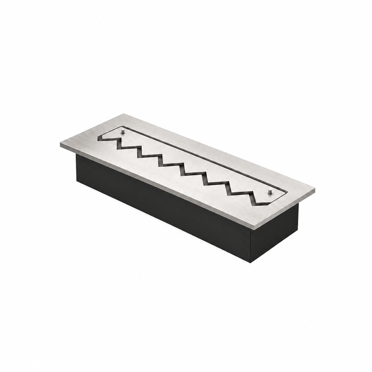 Solo Zigzag Inbouwbrander RVS 60 cm