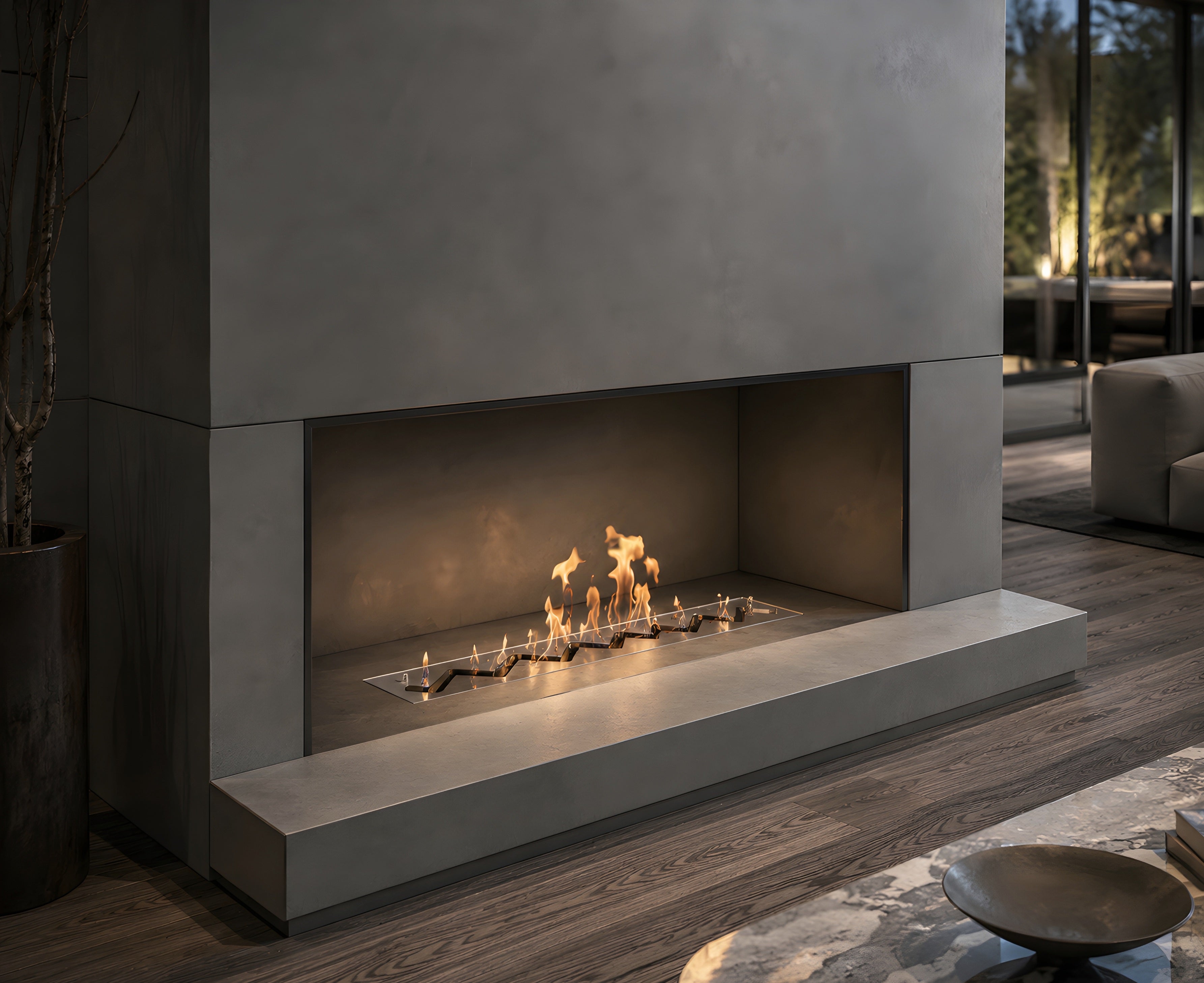 Solo Zigzag Inbouwbrander RVS 70 cm