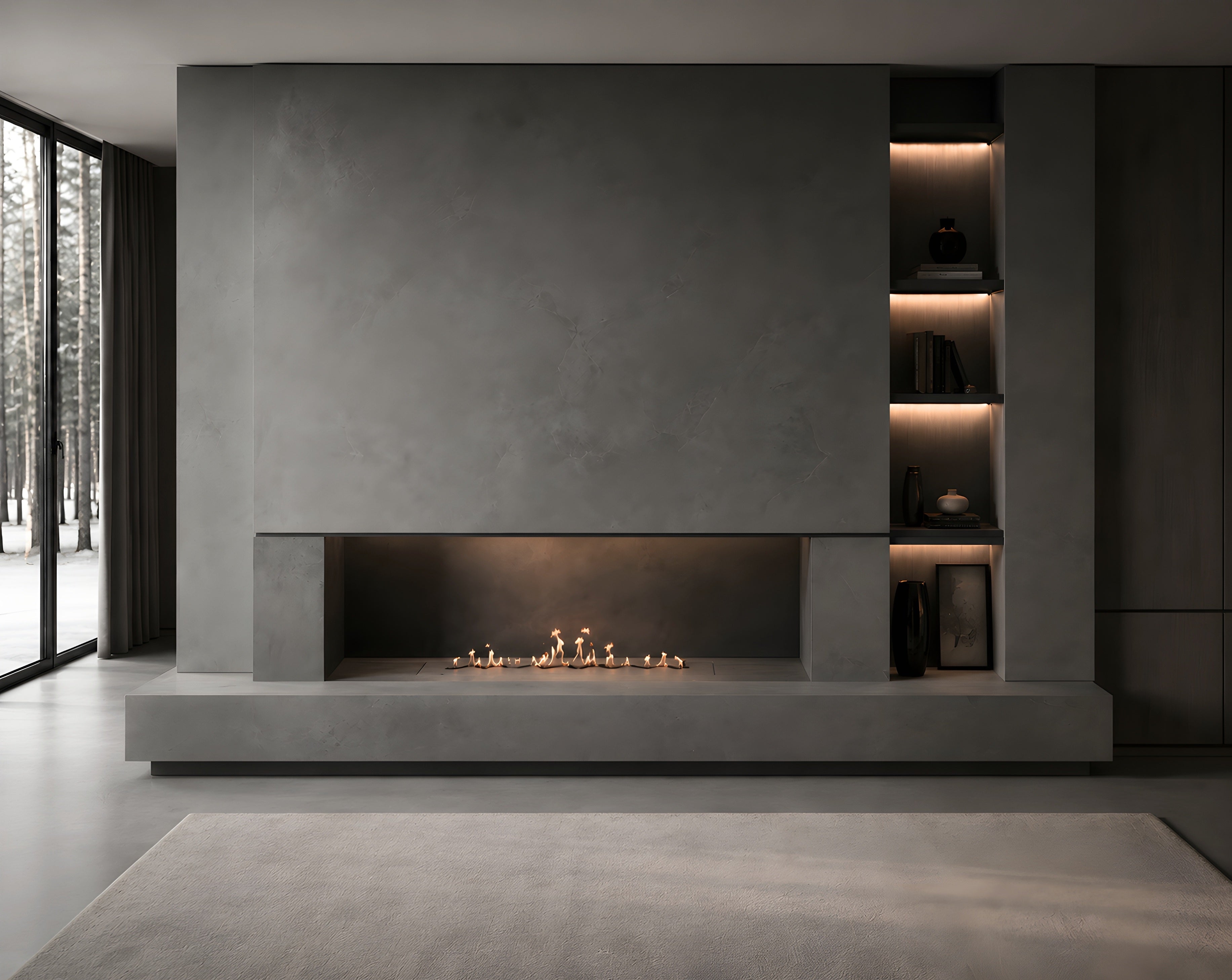 Solo Zigzag Inbouwbrander RVS 90 cm